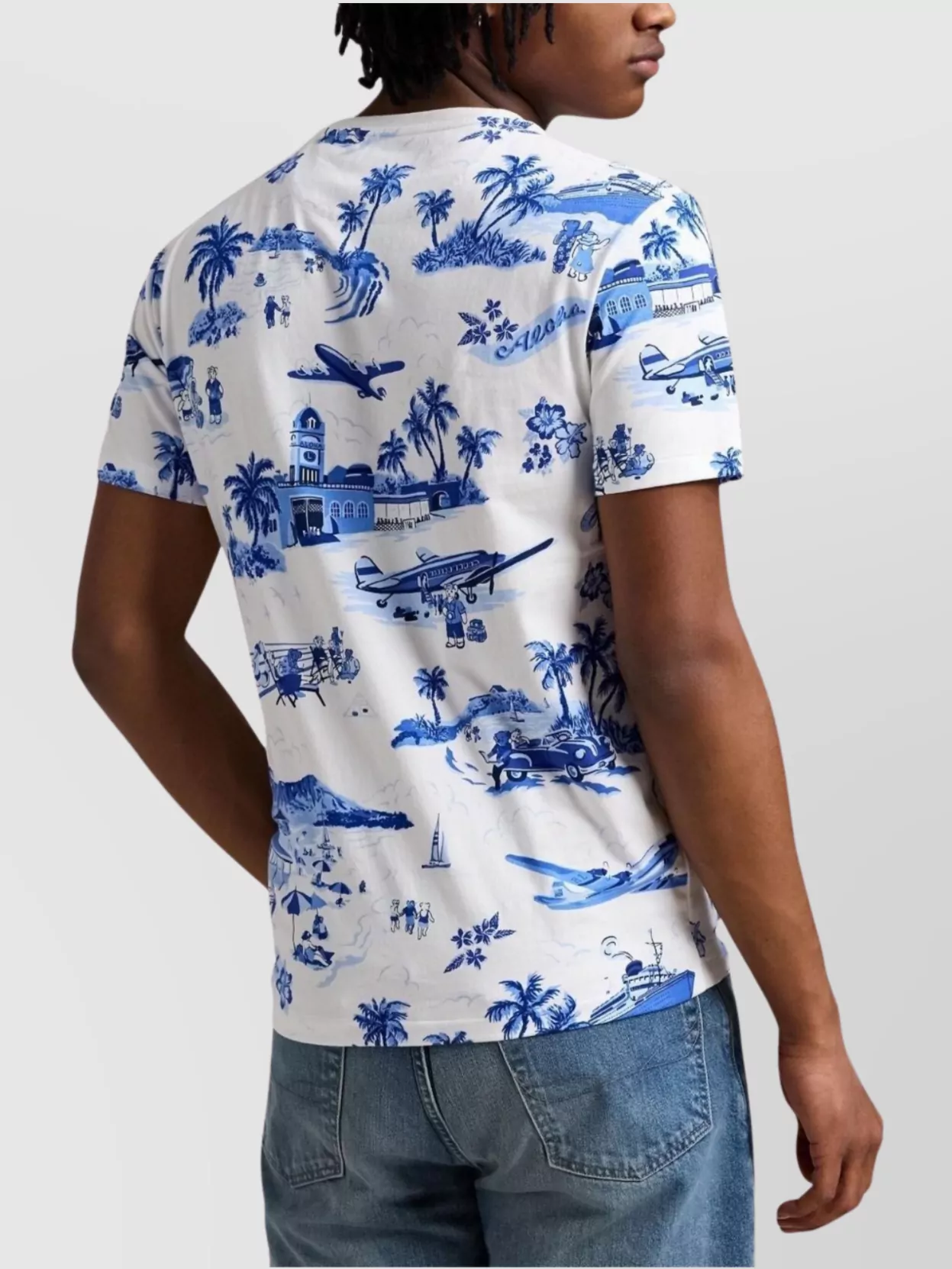 Ralph Lauren Graphic Print Logo Crew Neck T-Shirt