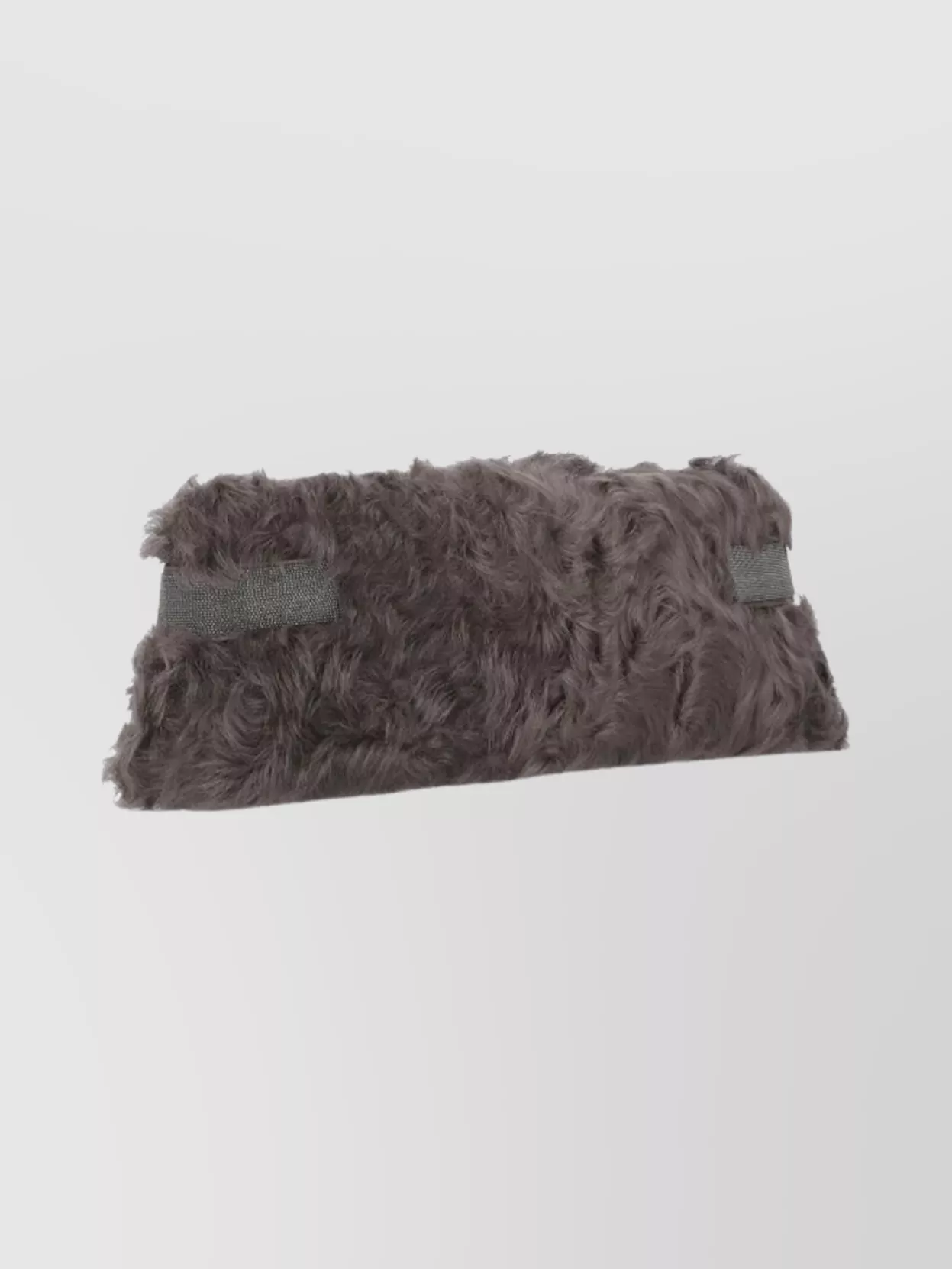 Brunello Cucinelli Rectangular Faux Fur Clutch Bag