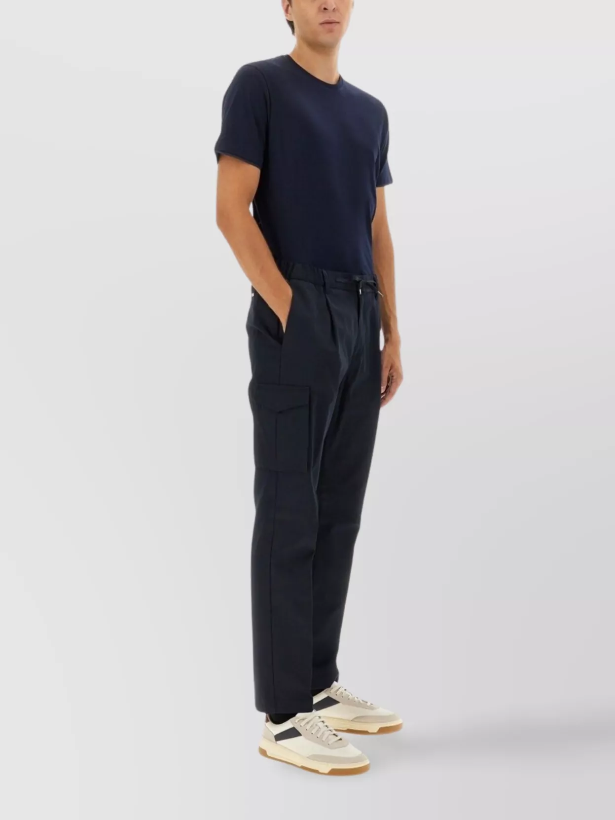 Herno Straight Leg Cargo Trousers And Pockets