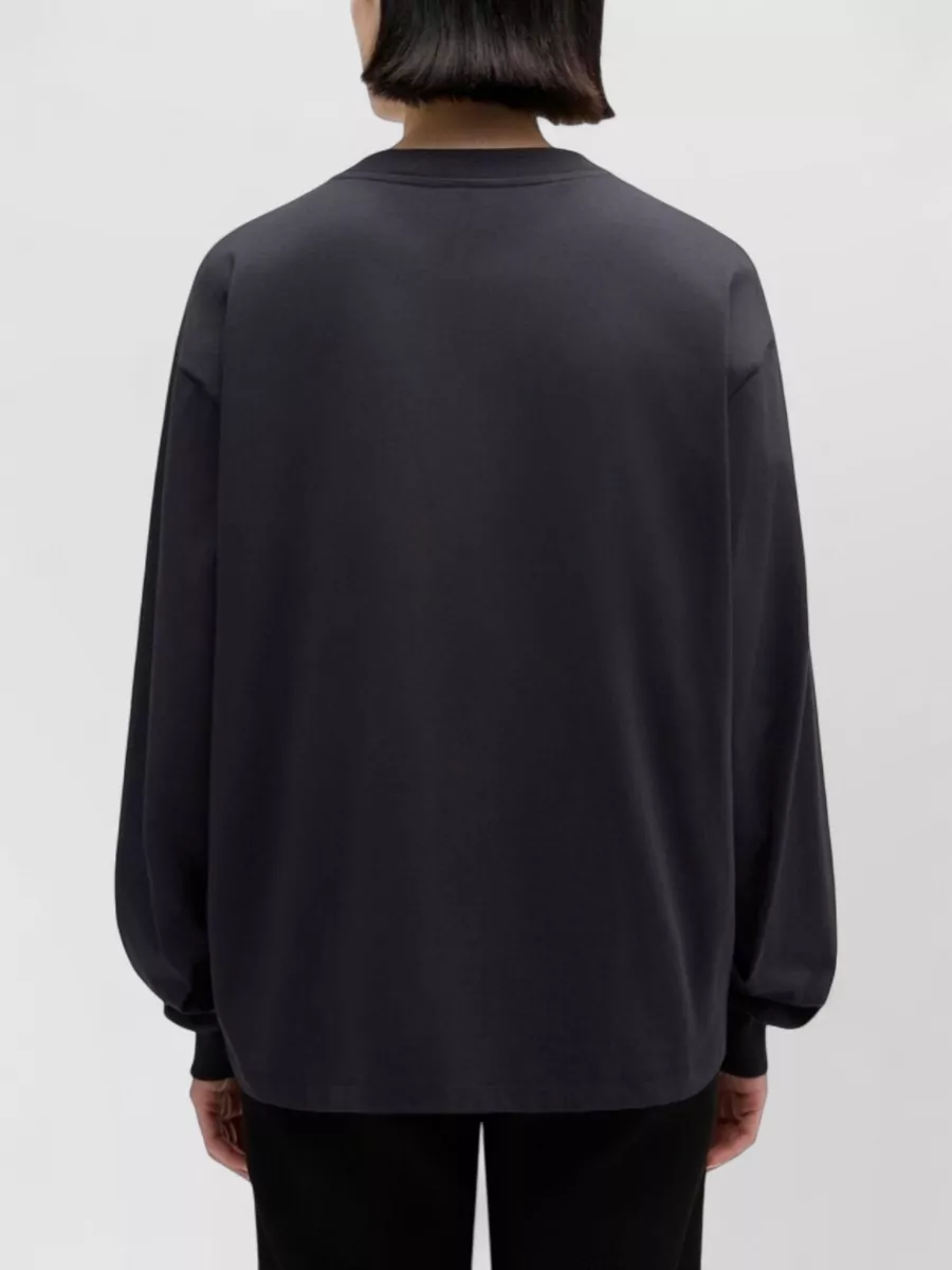 Ganni Organic Cotton Crew Neck Graphic Sweater