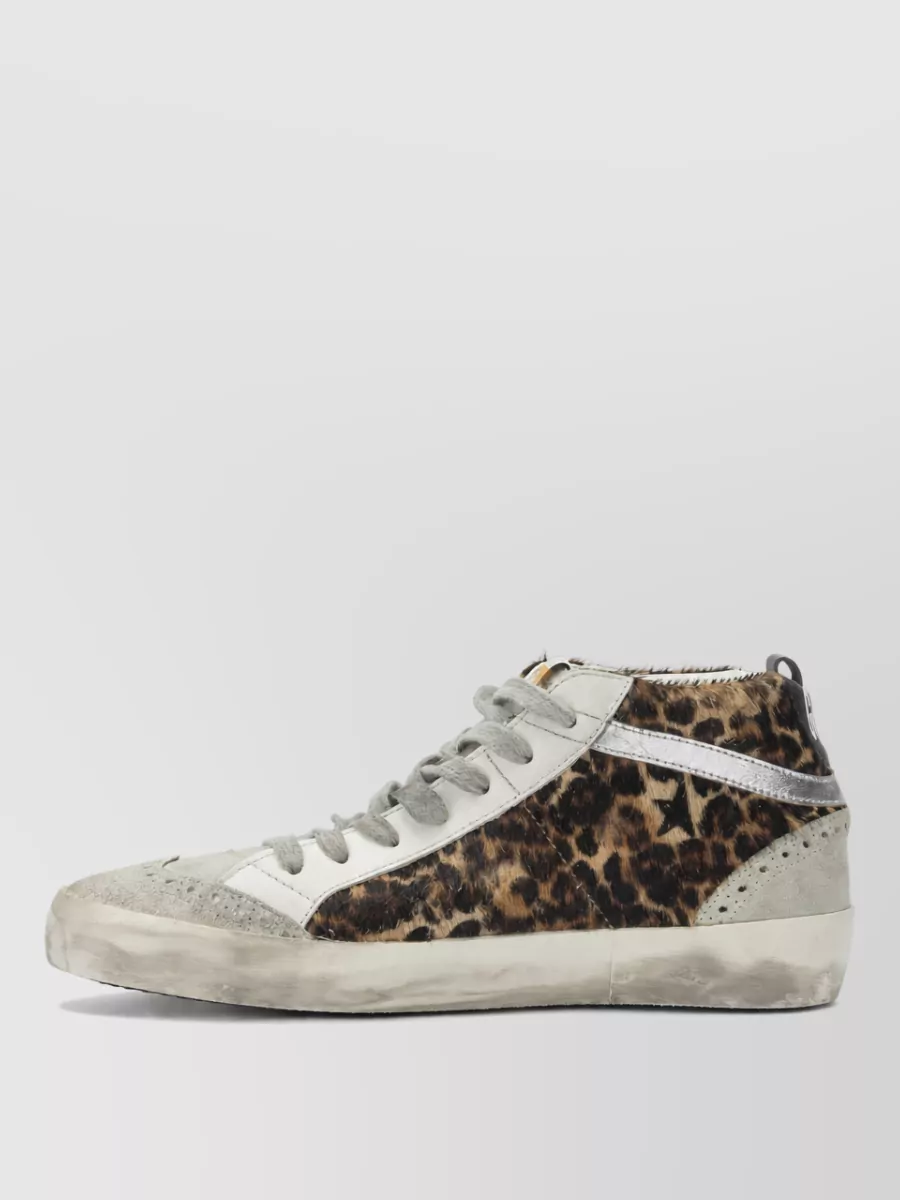 Golden Goose Leather Mid Star High-Top Sneakers
