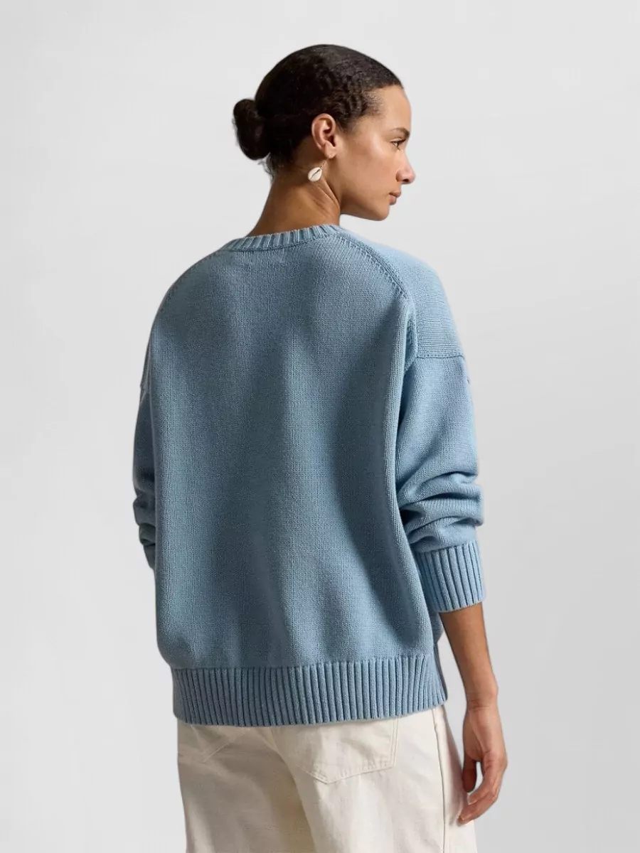 Polo Ralph Lauren Ribbed Oversized Cotton Sweatshirt