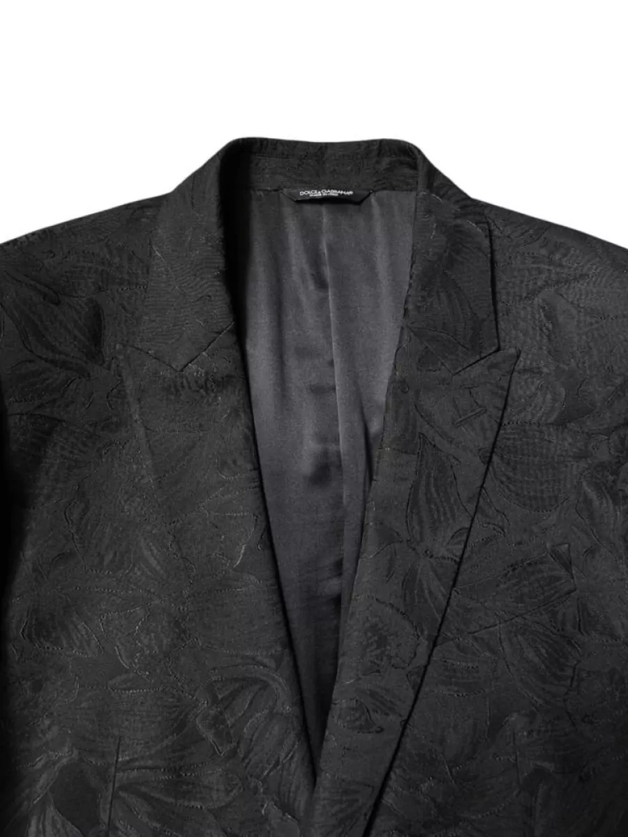 Dolce&Gabbana Floral Jacquard Single-Breasted Suit