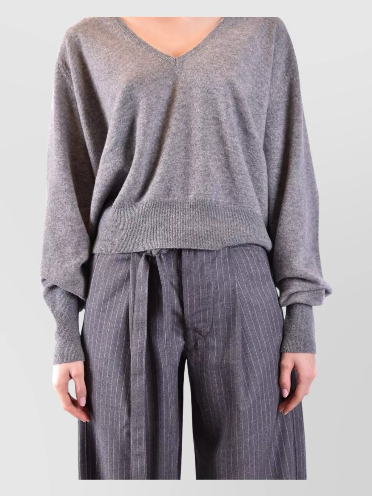Laneus V-Neck Knitwear Long Sleeves