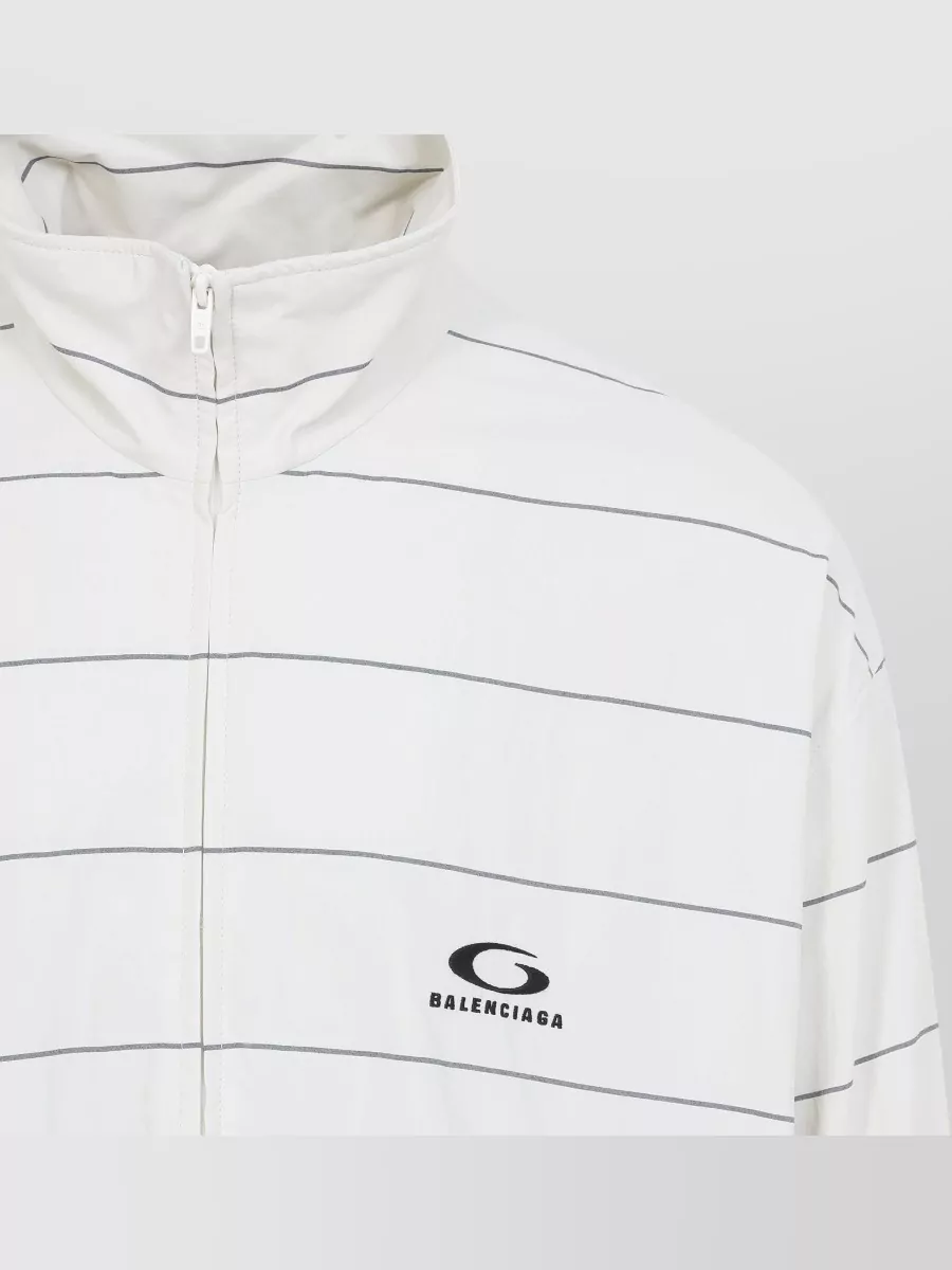 Balenciaga Striped Oversized Tracksuit Jacket