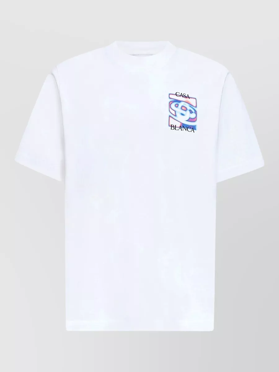 Casablanca organic cotton heat map logo printed crew-neck t-shirt
