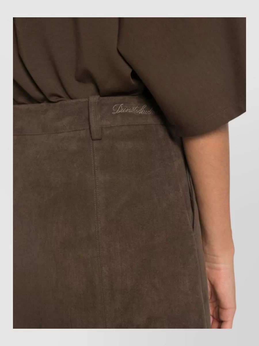Dunst Suede-Effect Mini Skirt