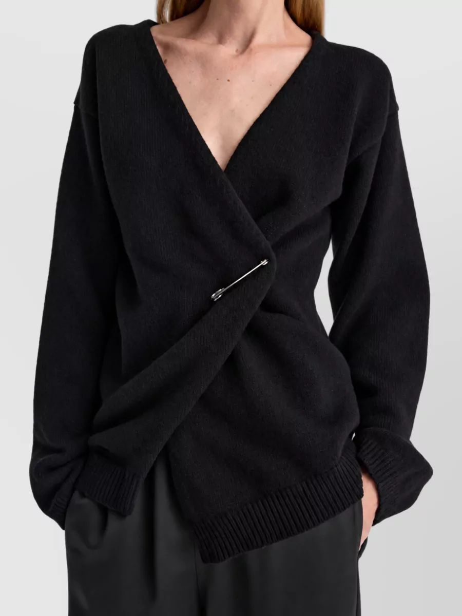 Róhe Cashmere Wool Off-Shoulder Relaxed-Fit Cardigan