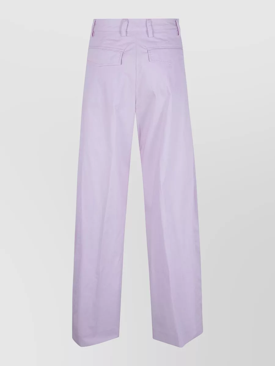 Thelatest Cotton High-Rise Wide-Leg Trousers