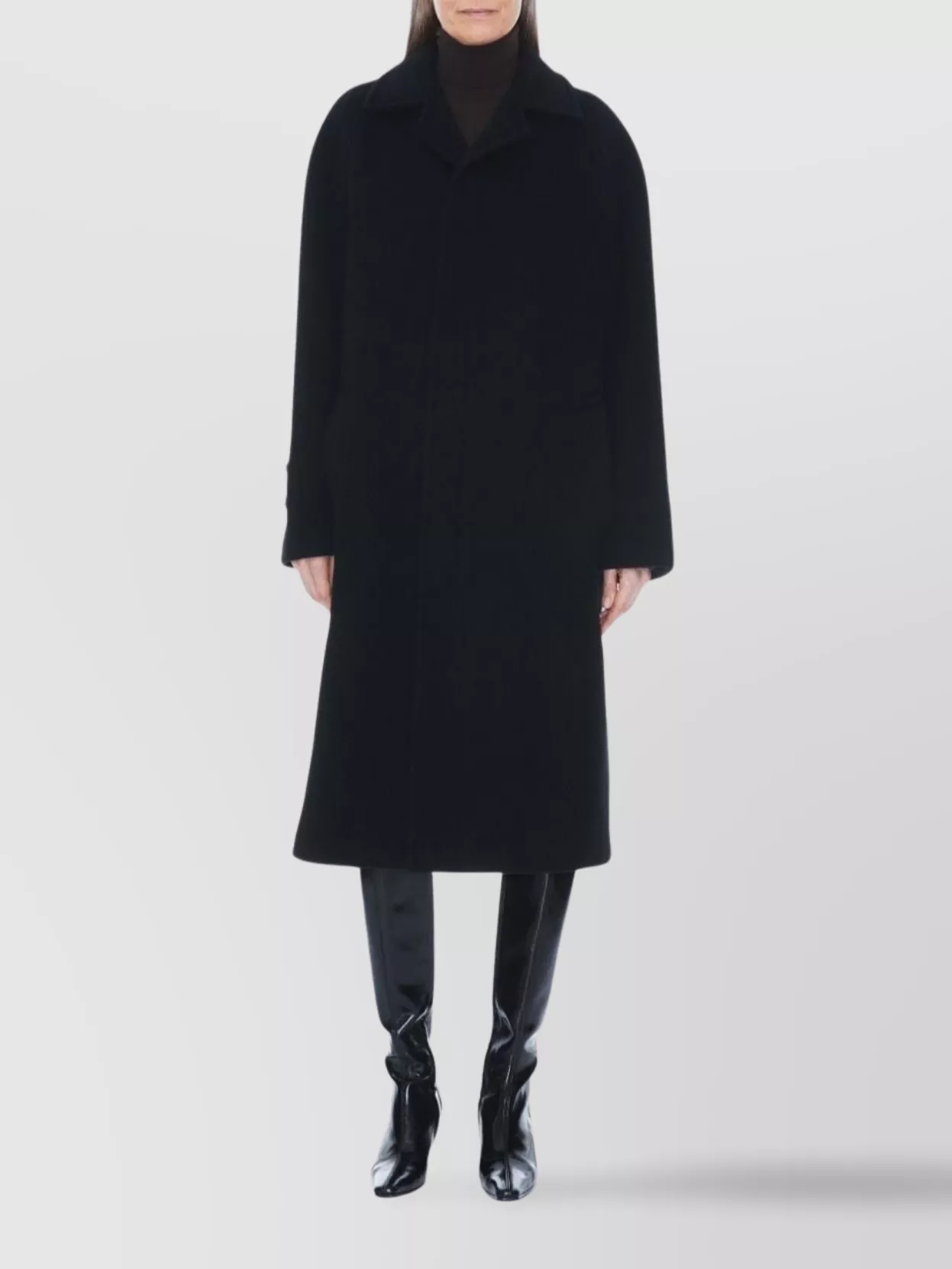 Filippa K Wool Blend Car Coat With Recycled Materials
