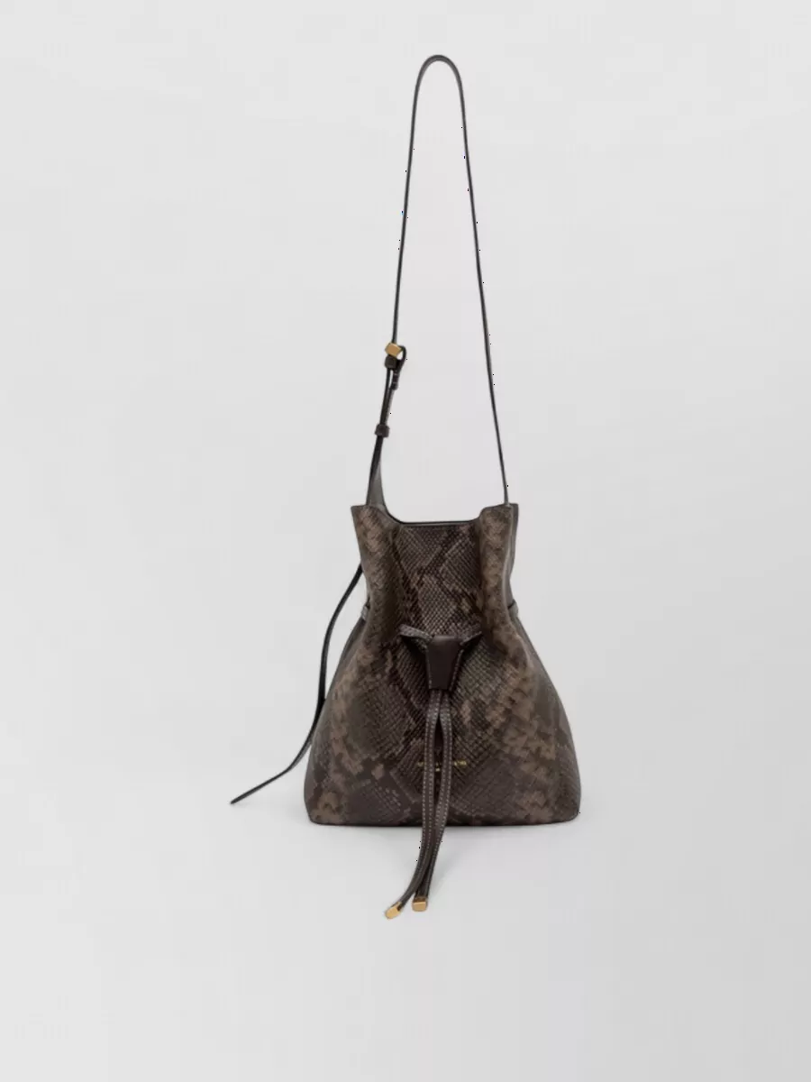 Gianni Chiarini Leather Bucket Bag Sienna
