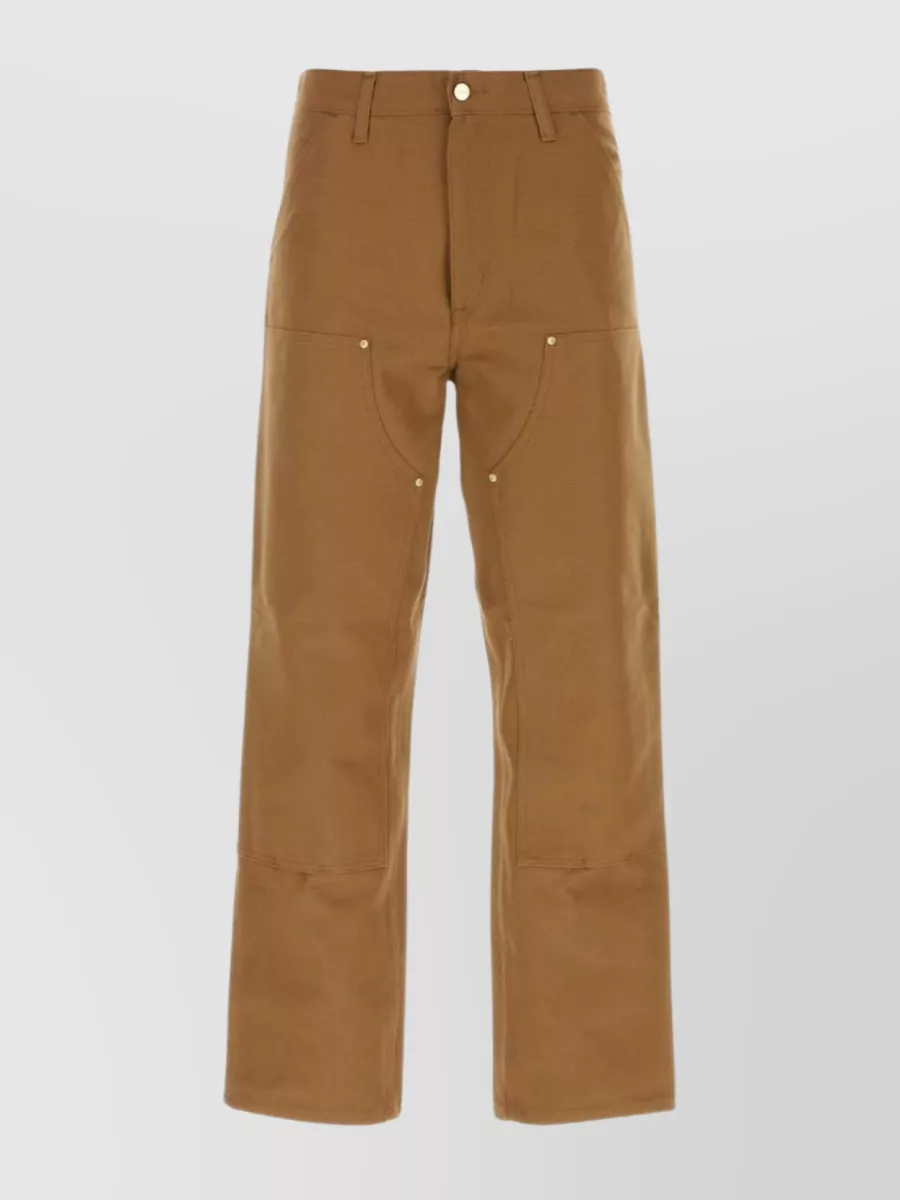 Shop Carhartt Double Knee Cotton Pant In Brown