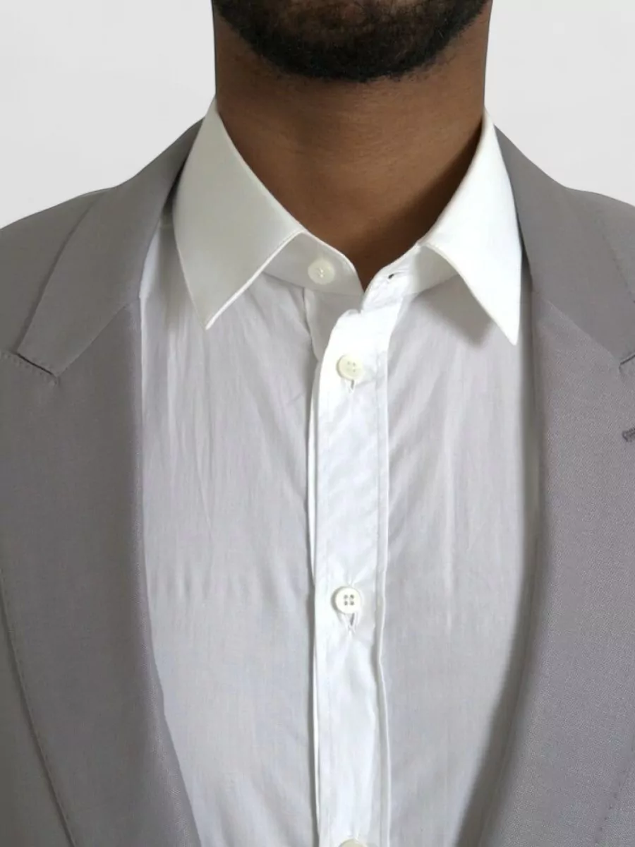 Dolce&Gabbana Wool Silk Single-Breasted Blazer