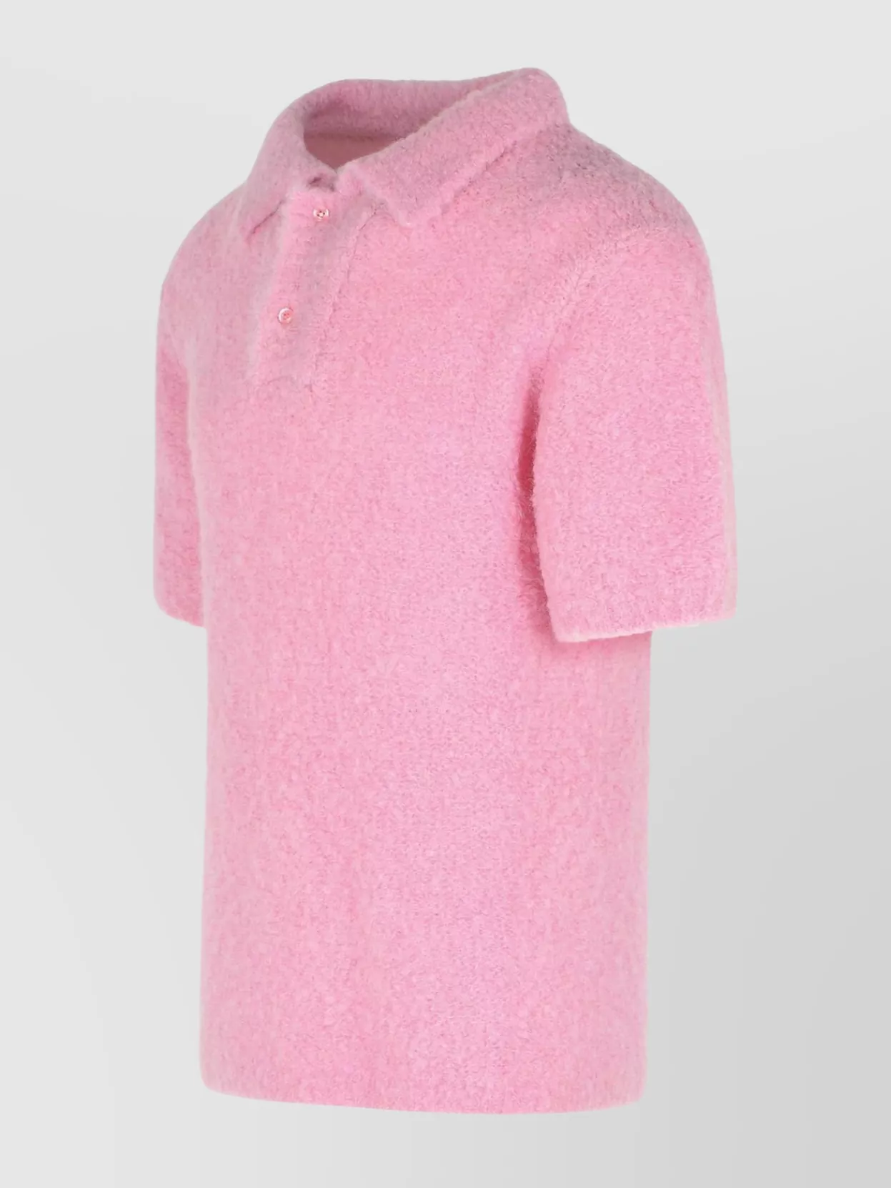 Erl Textured Fabric Polo Shirt With Short Sleeves