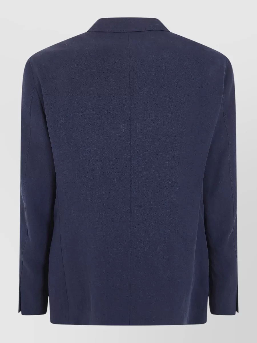 Giorgio Armani Linen Single Breasted Blazer