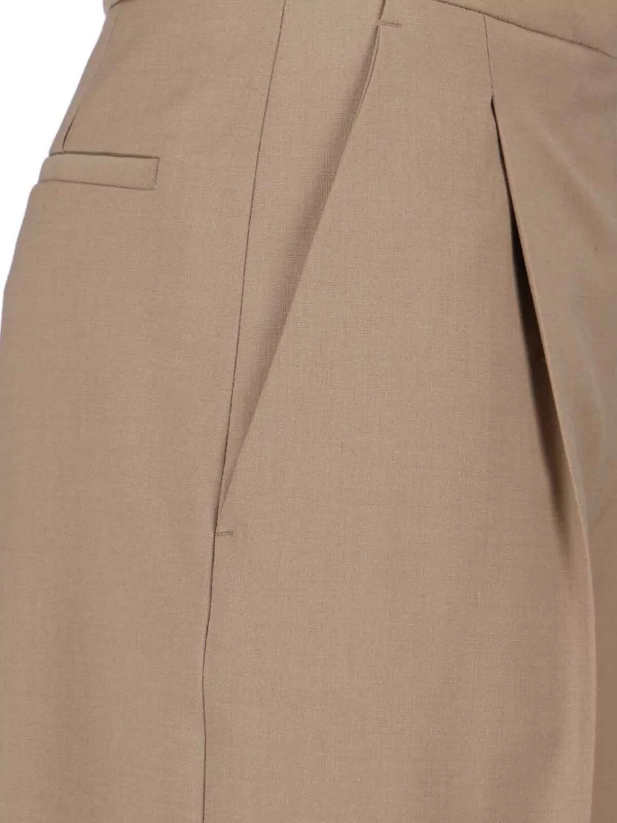 Lardini Pleated Wide-Leg Trousers