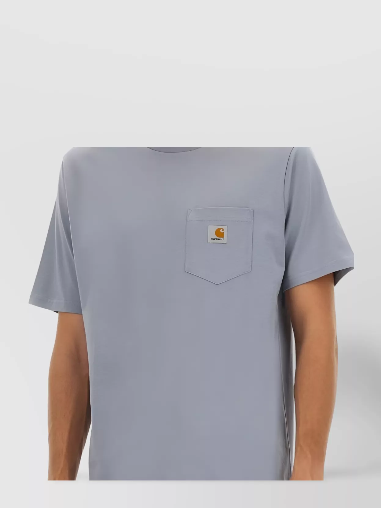 Carhartt Pocket Crew Neck T-shirt With Short Sleeves In Purple