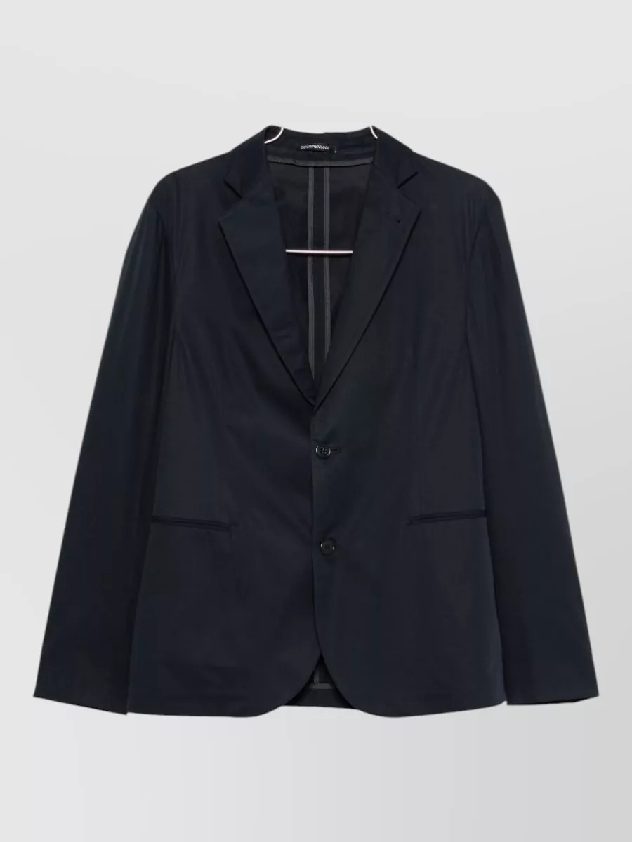 Emporio Armani cotton single-breasted coat