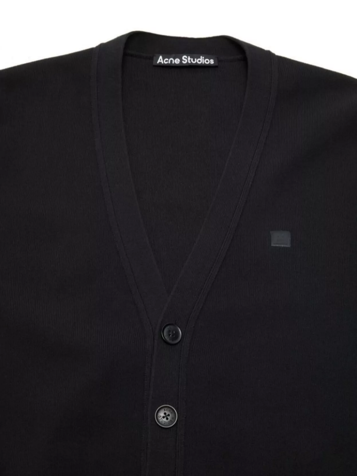 Acne Studios V-Neckline Long Sleeves Ribbed Cuffs And Hem