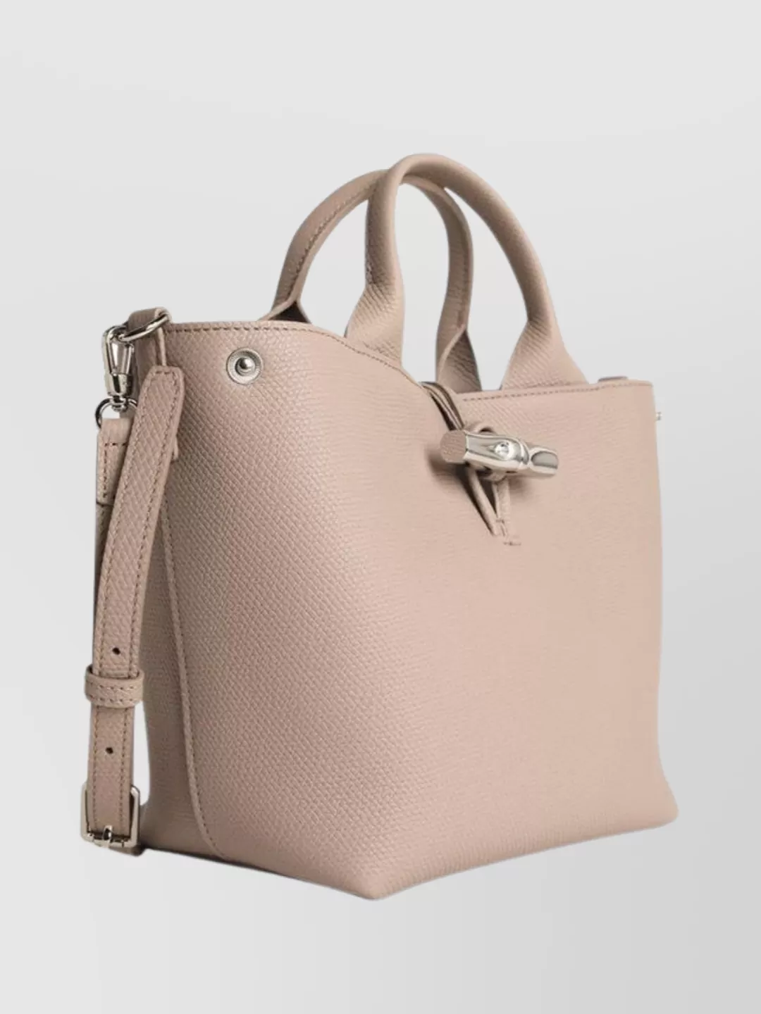 Longchamp Le Roseau Shoulder Bag With Clay Leather Handle