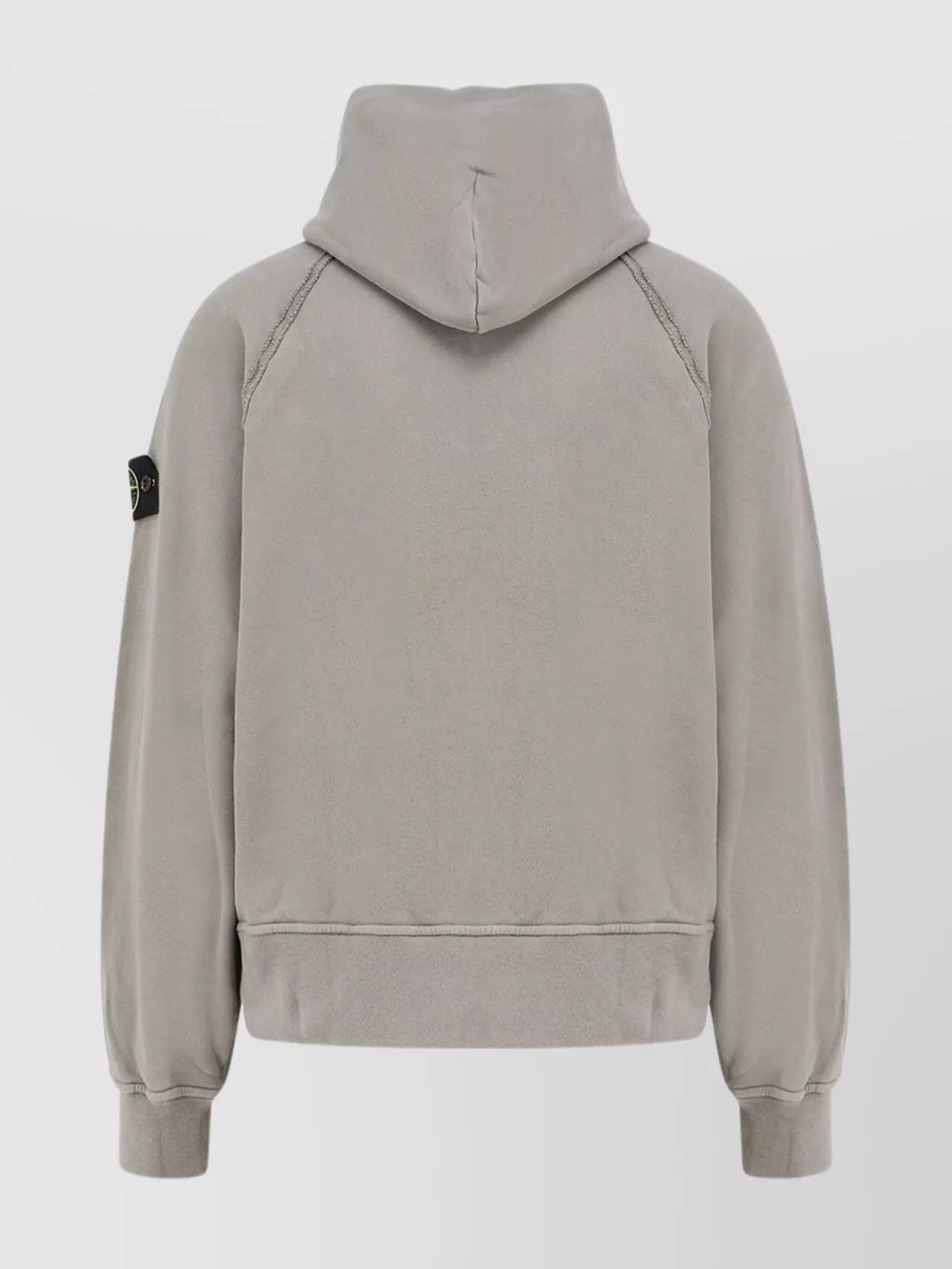 Stone Island Cotton Sweatshirt With Hood And Ribbed Edges