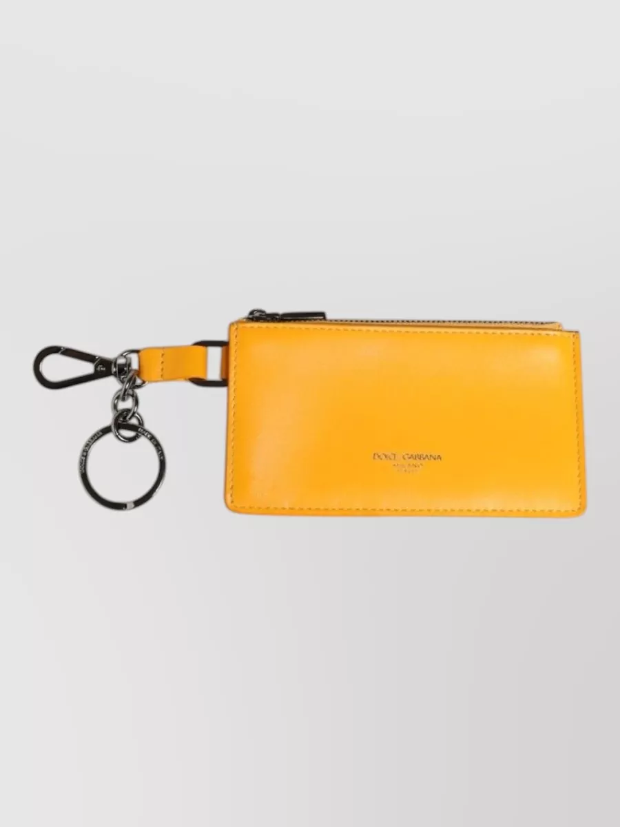 Dolce&Gabbana leather keyring card holder