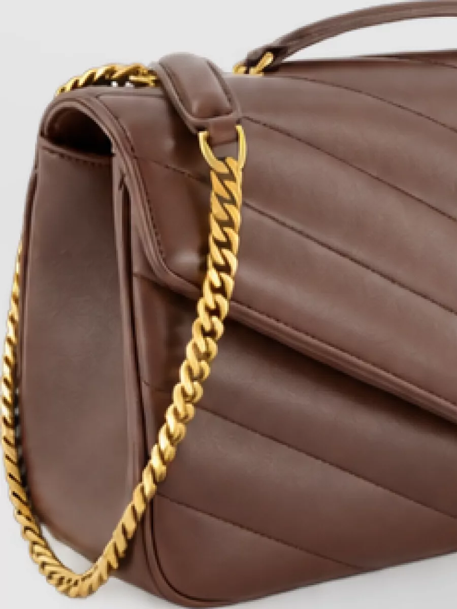Saint Laurent Loulou Medium Leather Clutch Bag