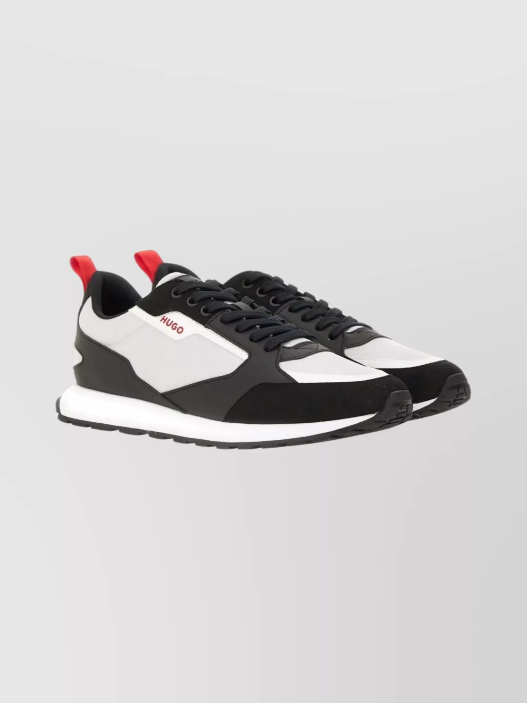Hugo Sneakers With Contrast Panels And Pull Tab