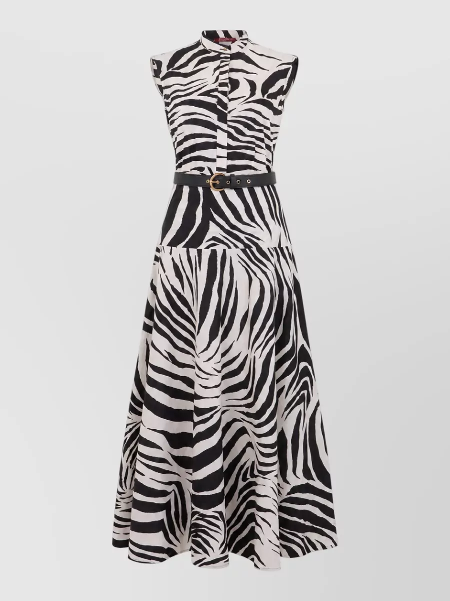 S Max Mara printed cotton maxi dress
