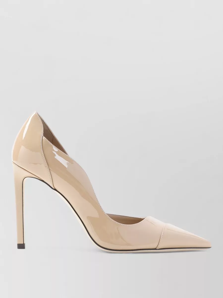 Jimmy Choo Brigitte 100 Patent Leather Pointed Toe Pumps