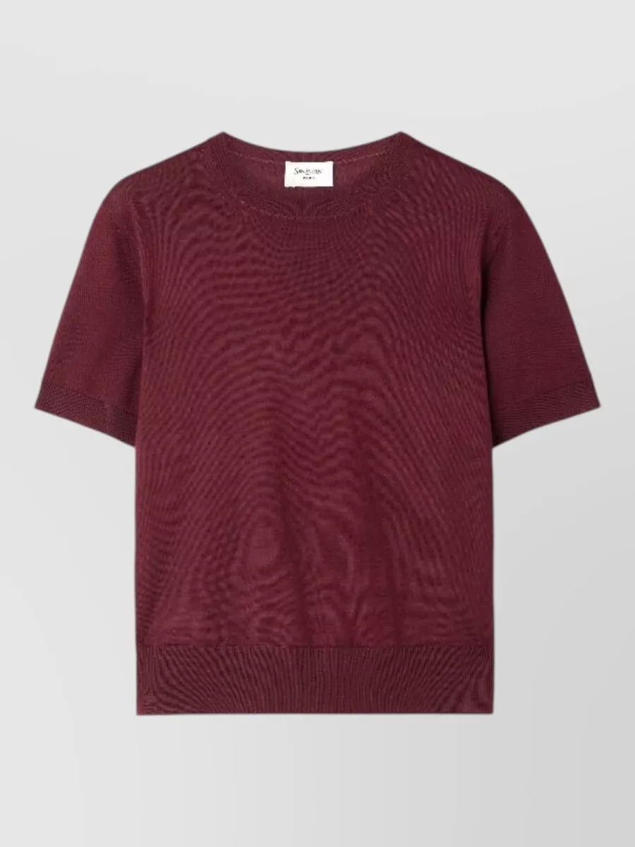 Saint Laurent Round-neck knitted top