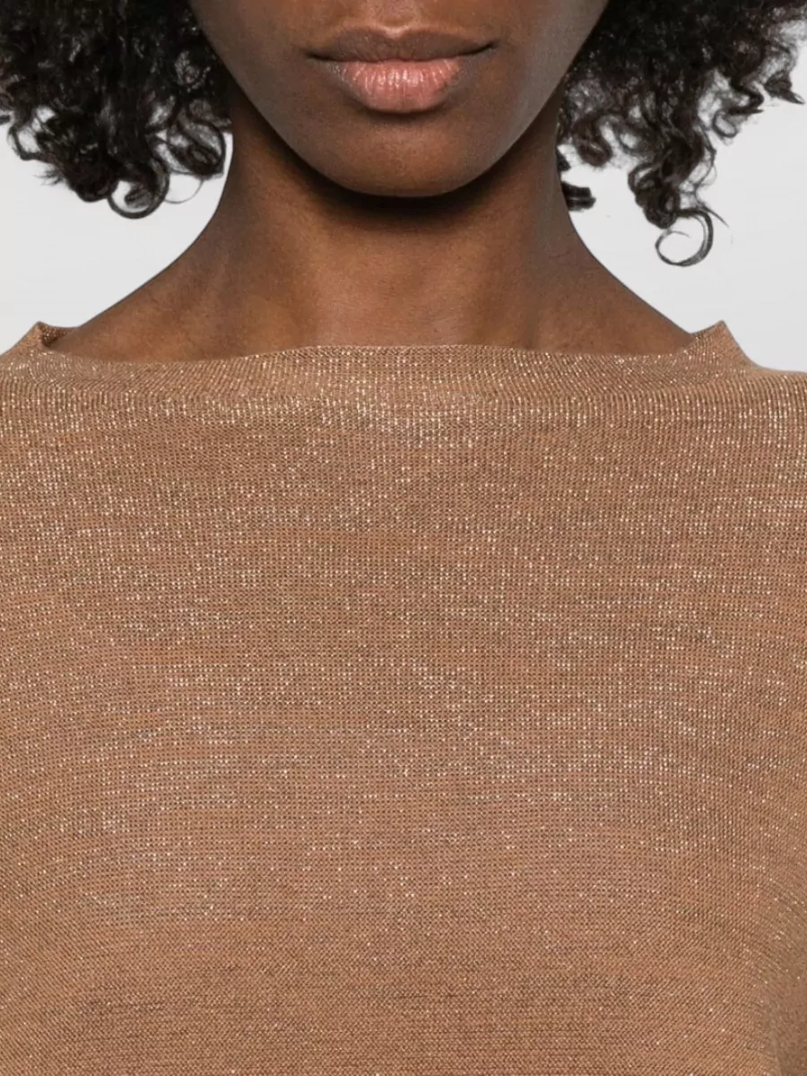 Fabiana Filippi Wool Cotton Knit Sweater Short Sleeves