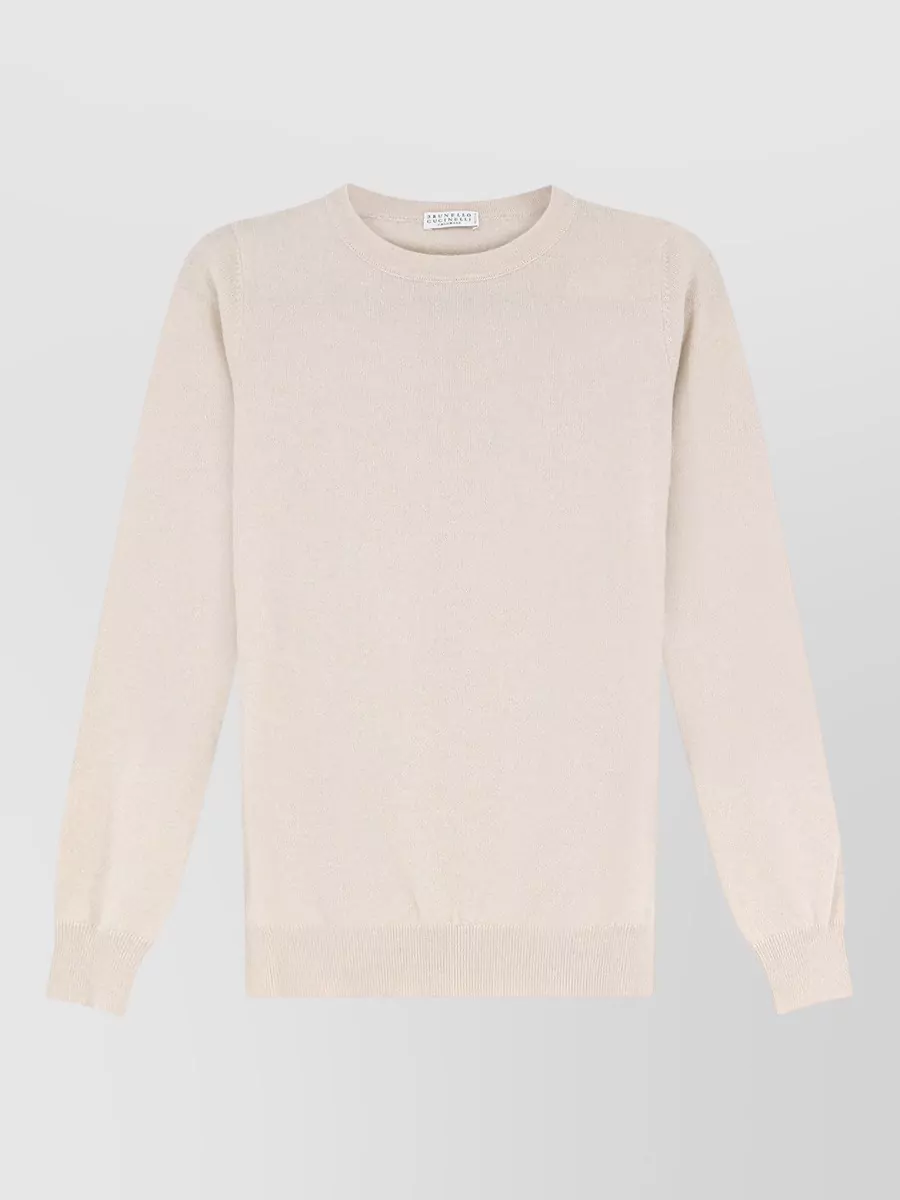 Brunello Cucinelli cashmere crew neck long-sleeve sweater