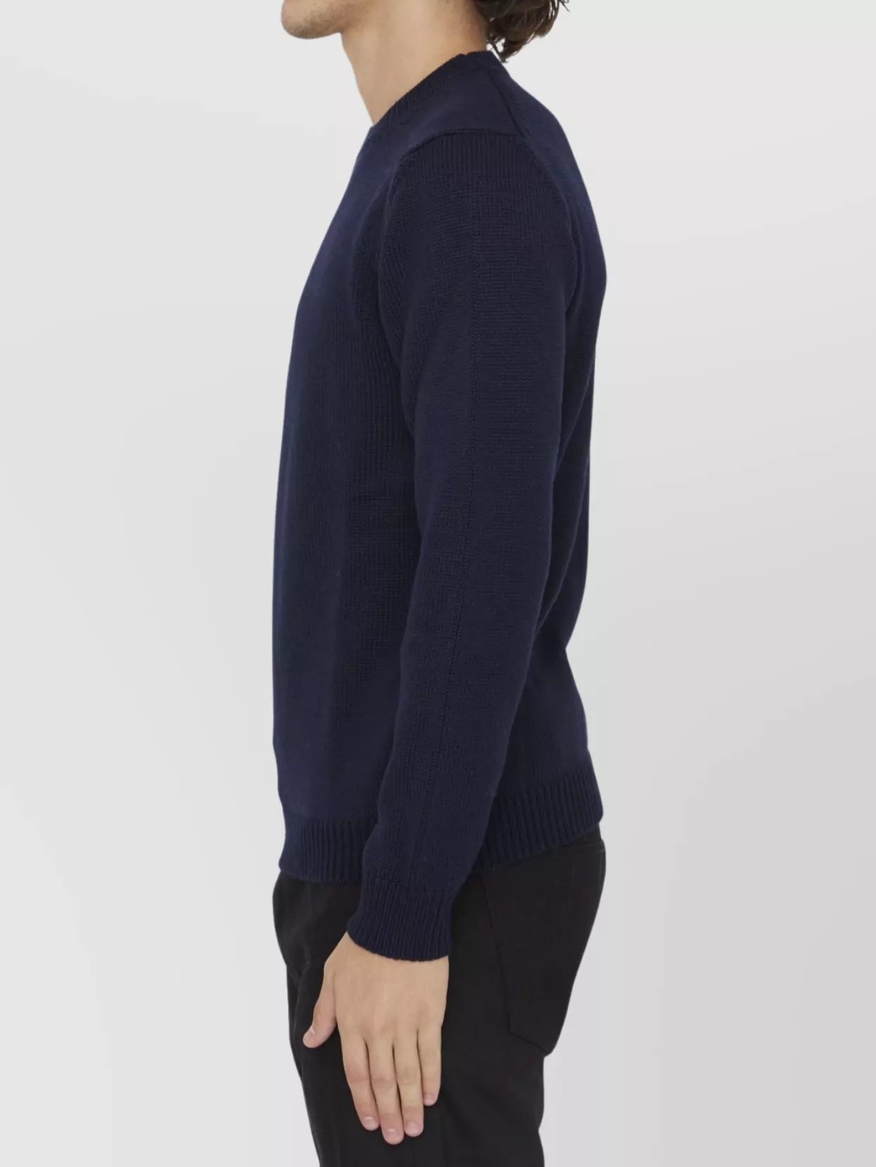 Roberto Collina Crewneck Merino Wool Knit Sweater
