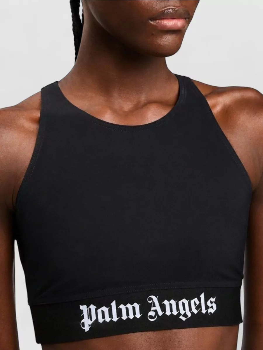 Palm Angels Cotton Logo Sport Bra