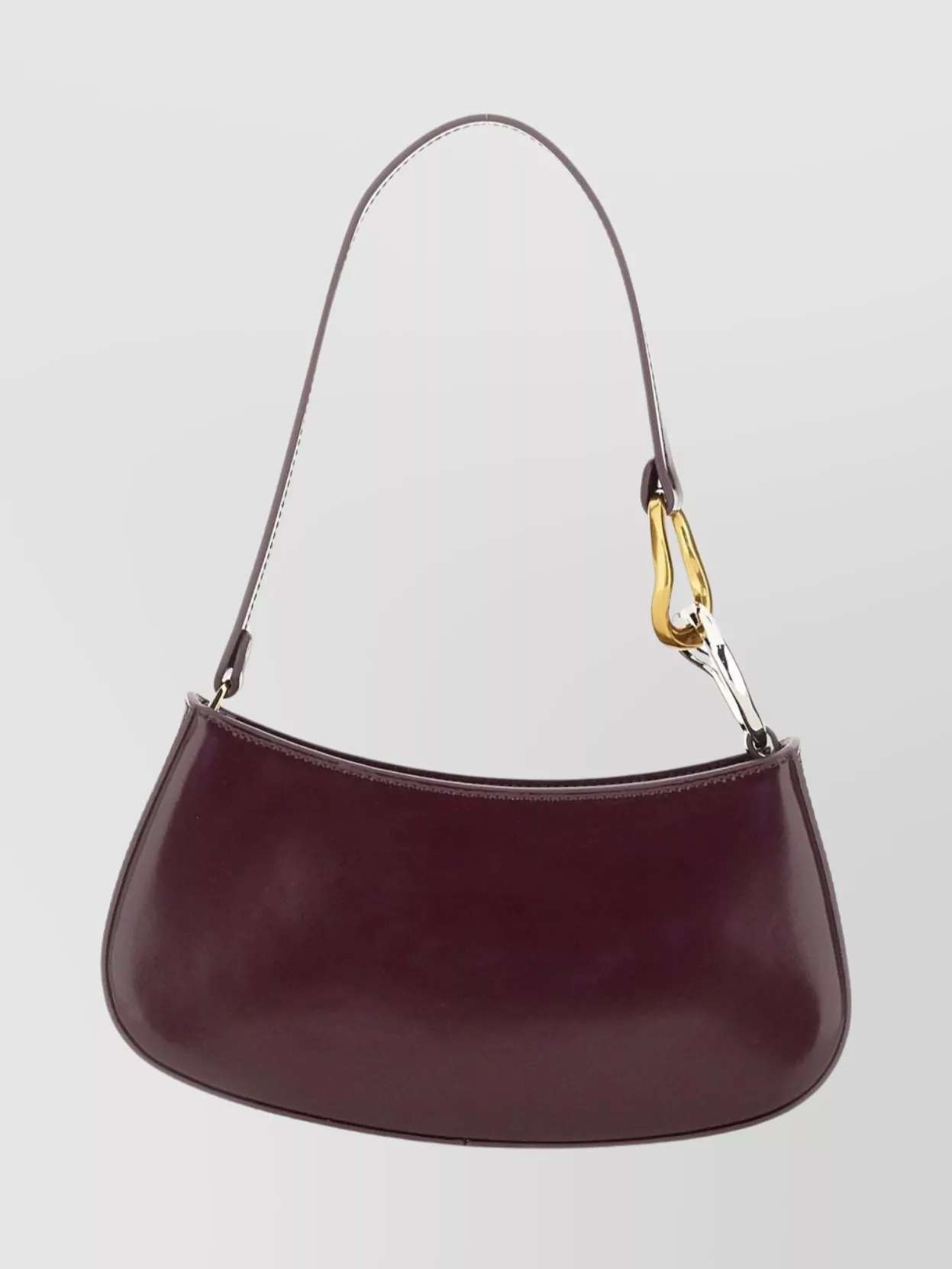 Staud Curved Shoulder Bag Gold Tone Hardware