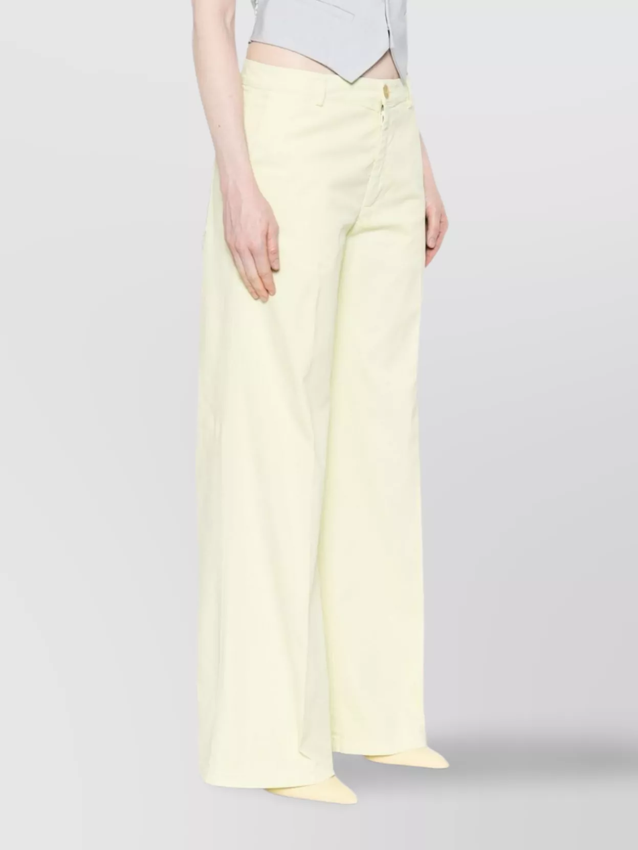 FORTE FORTE WIDE-LEG COTTON TROUSERS WITH BELT LOOPS