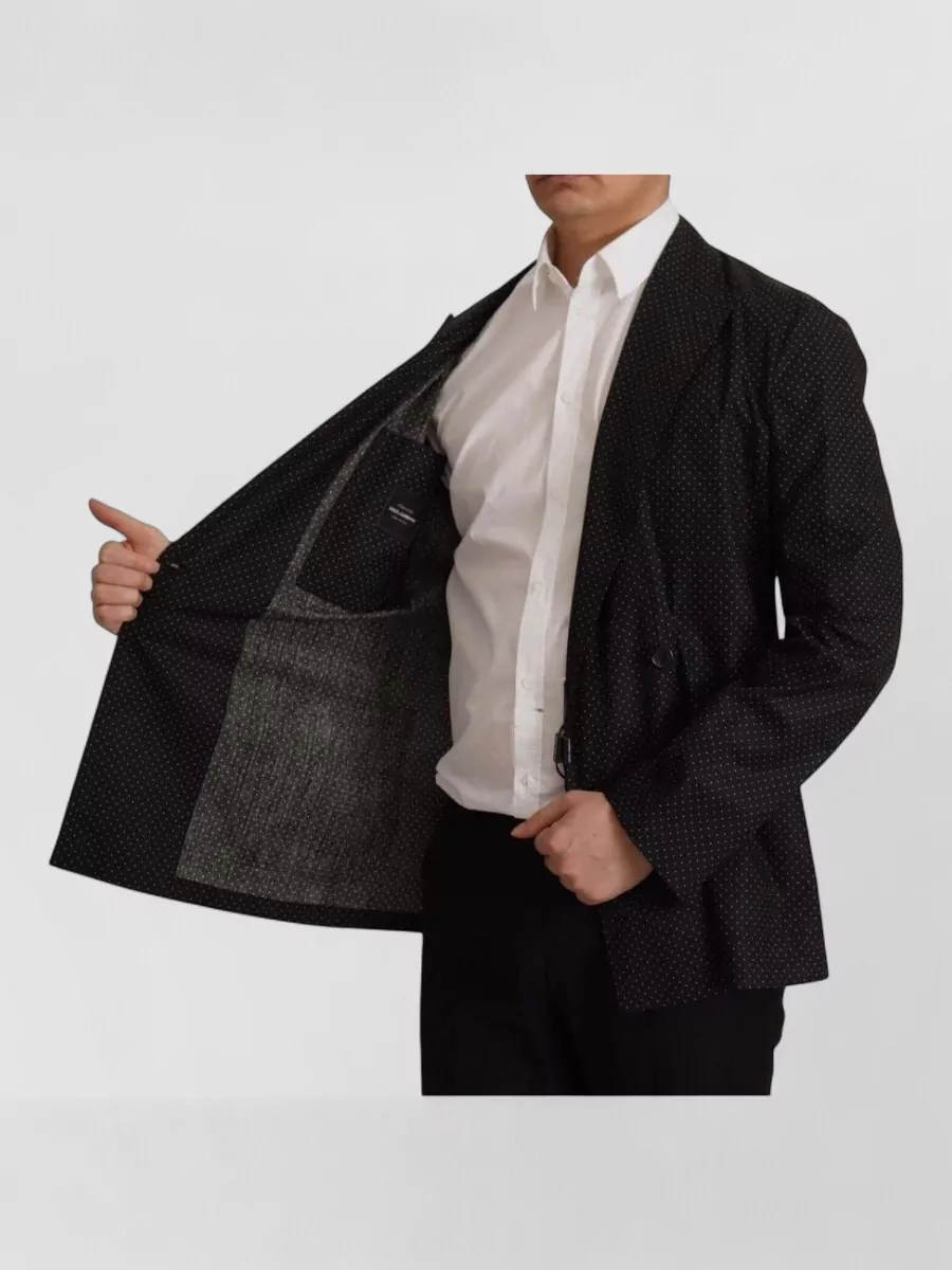 Dolce&Gabbana Polka Dot Double-Breasted Blazer
