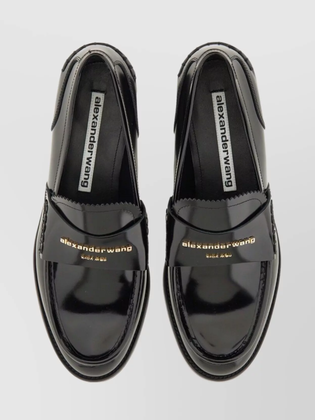 Alexander Wang Shiny Round Toe Loafers