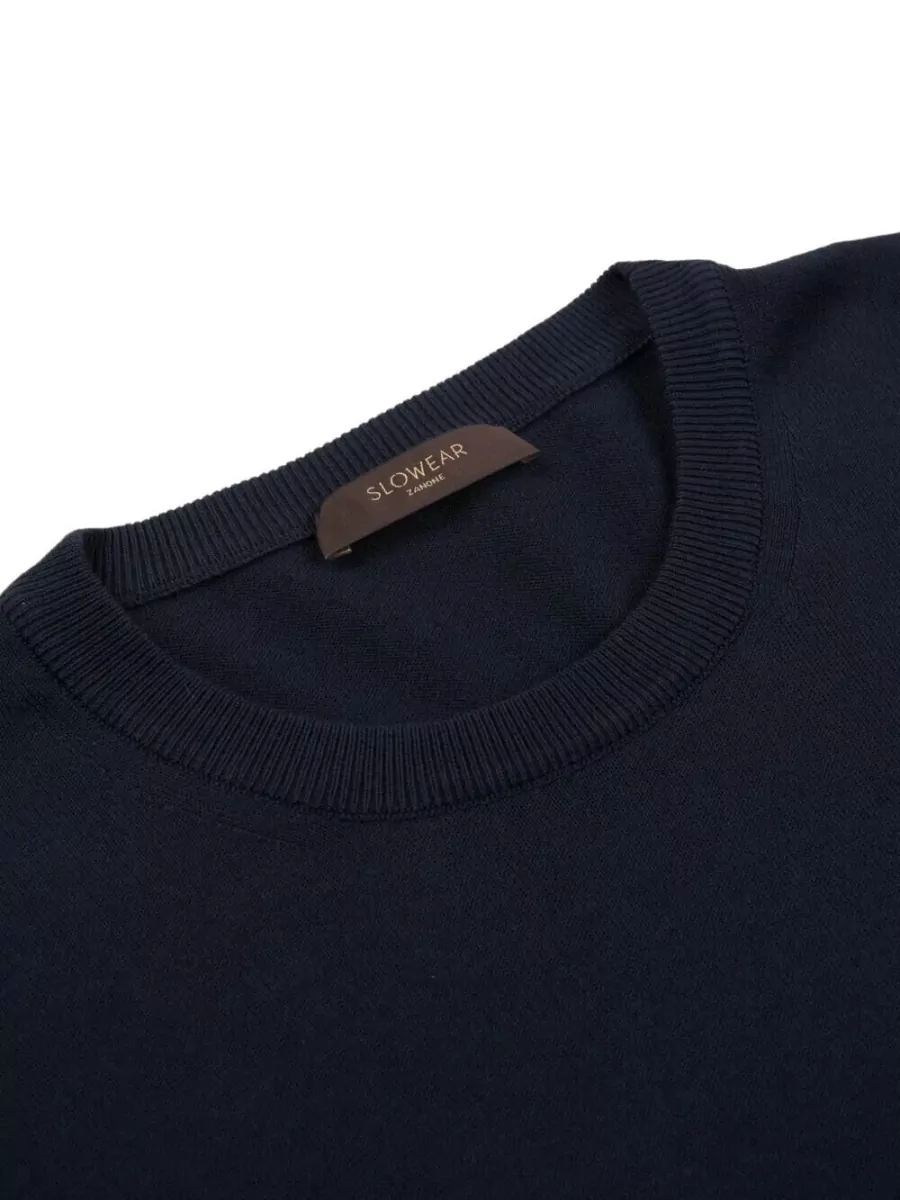 Zanone Slim-Fit Cotton Crew-Neck Sweater