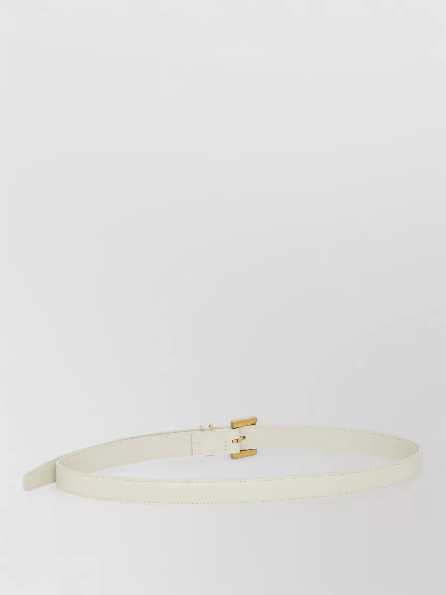 Saint Laurent Monogram Leather Thin Belt Adjustable
