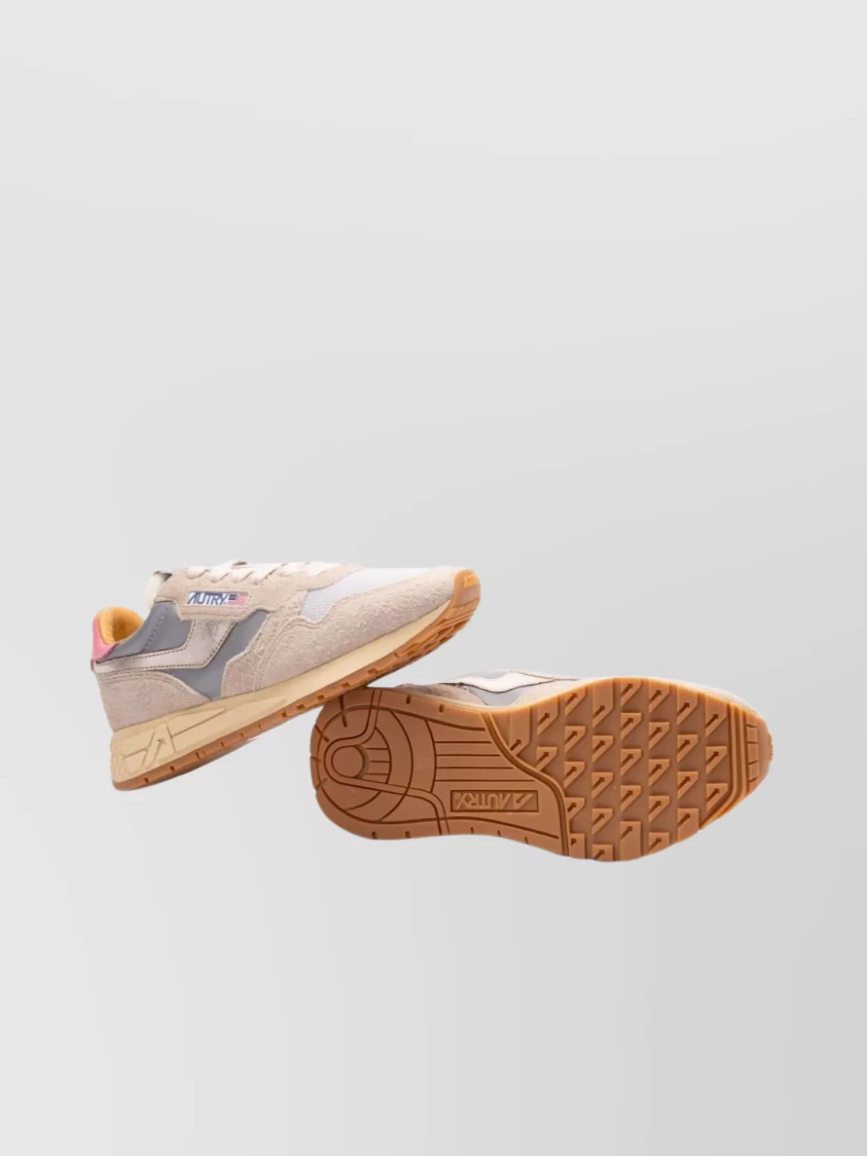 Autry Low Top Sneakers With Suede And Mesh