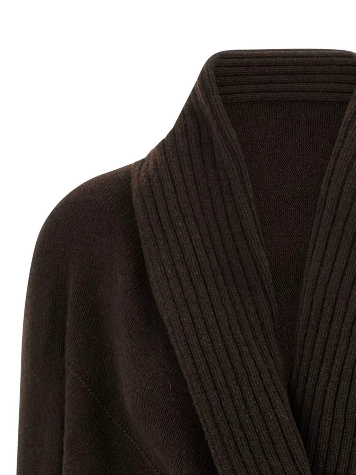 Alberta Ferretti Shawl Collar Knit Cardigan Brooch