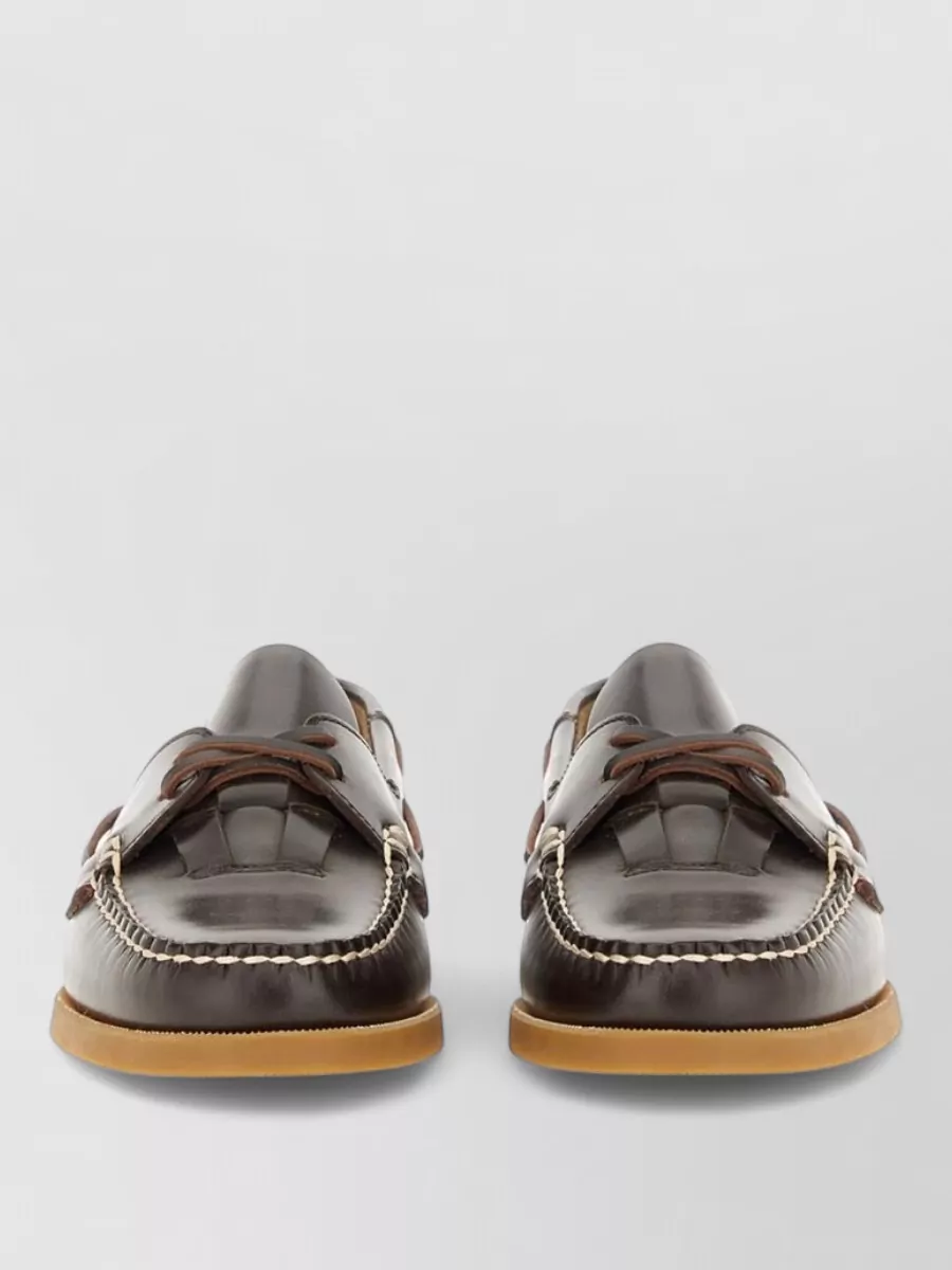 Hereu leather boat moccasins