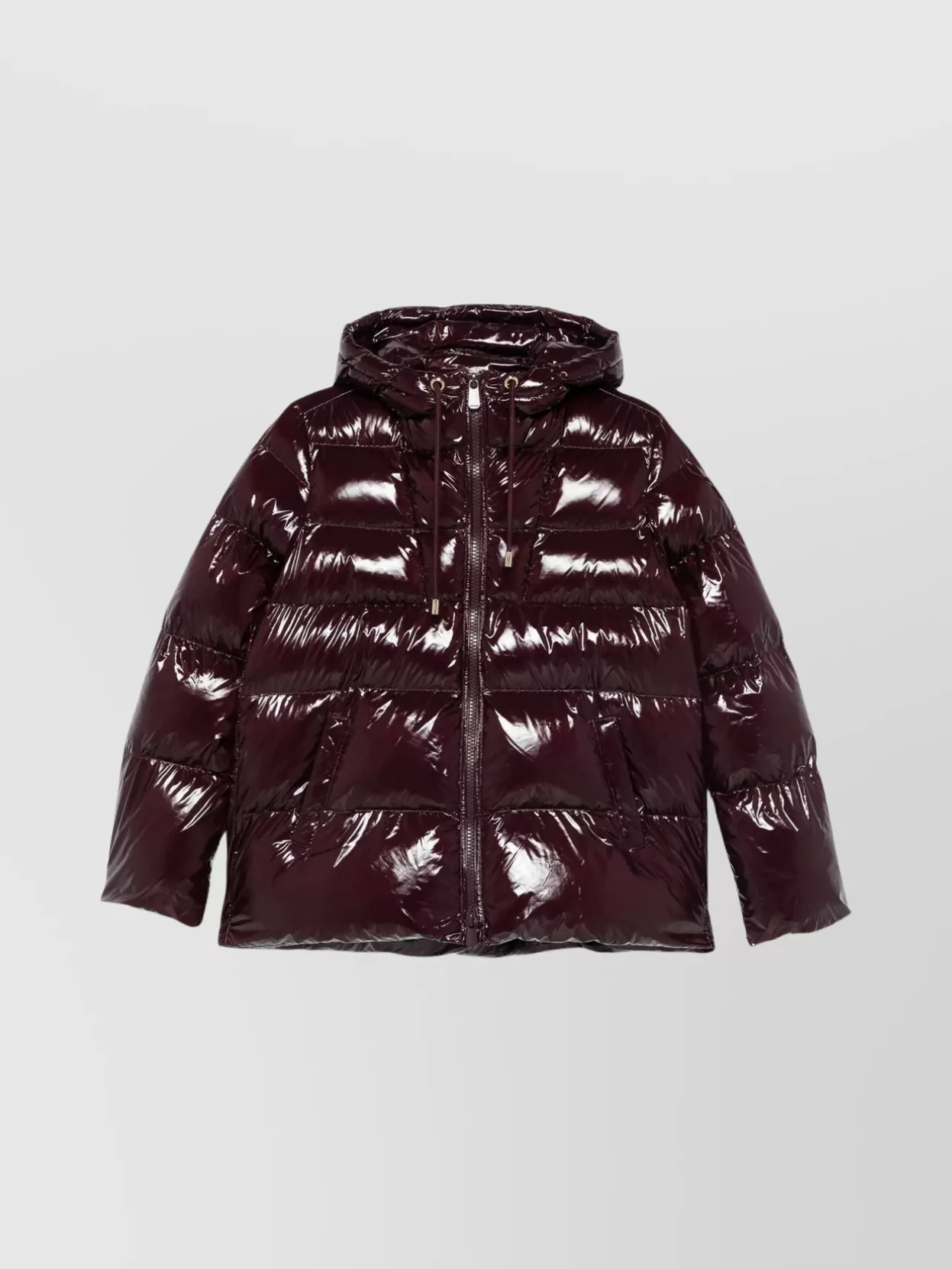Pinko shiny hooded long sleeves jacket