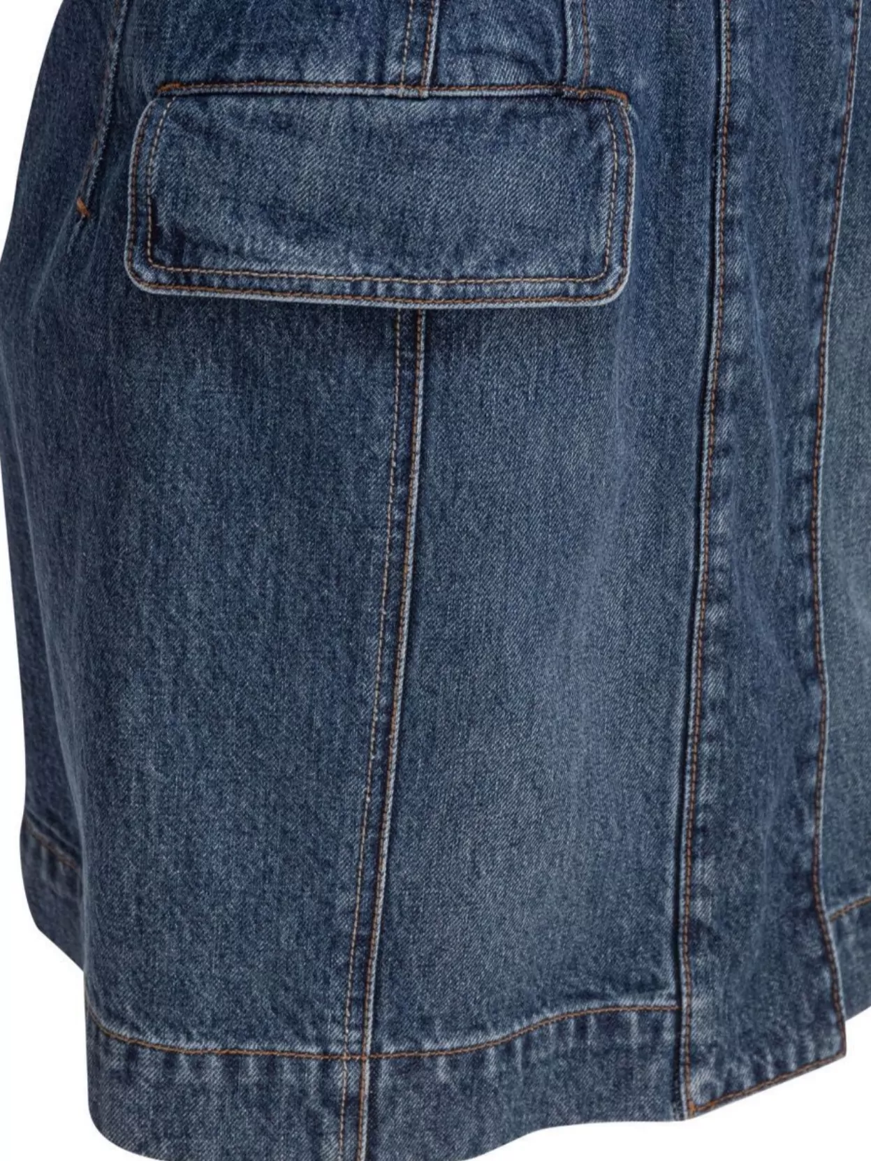 Sportmax Carabo Sleeveless Denim Mini Dress