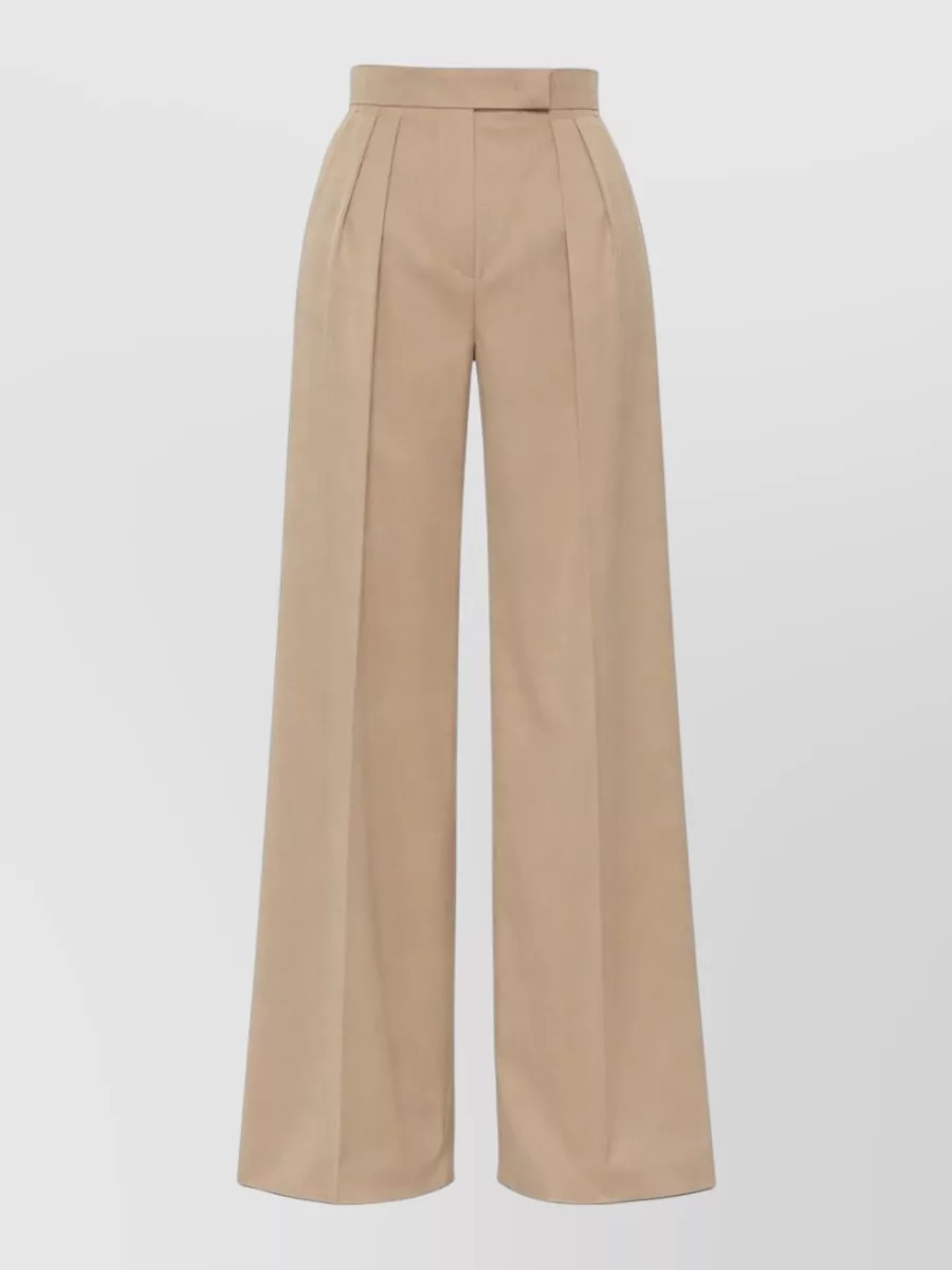 Max Mara virgin wool wide-leg suit trousers