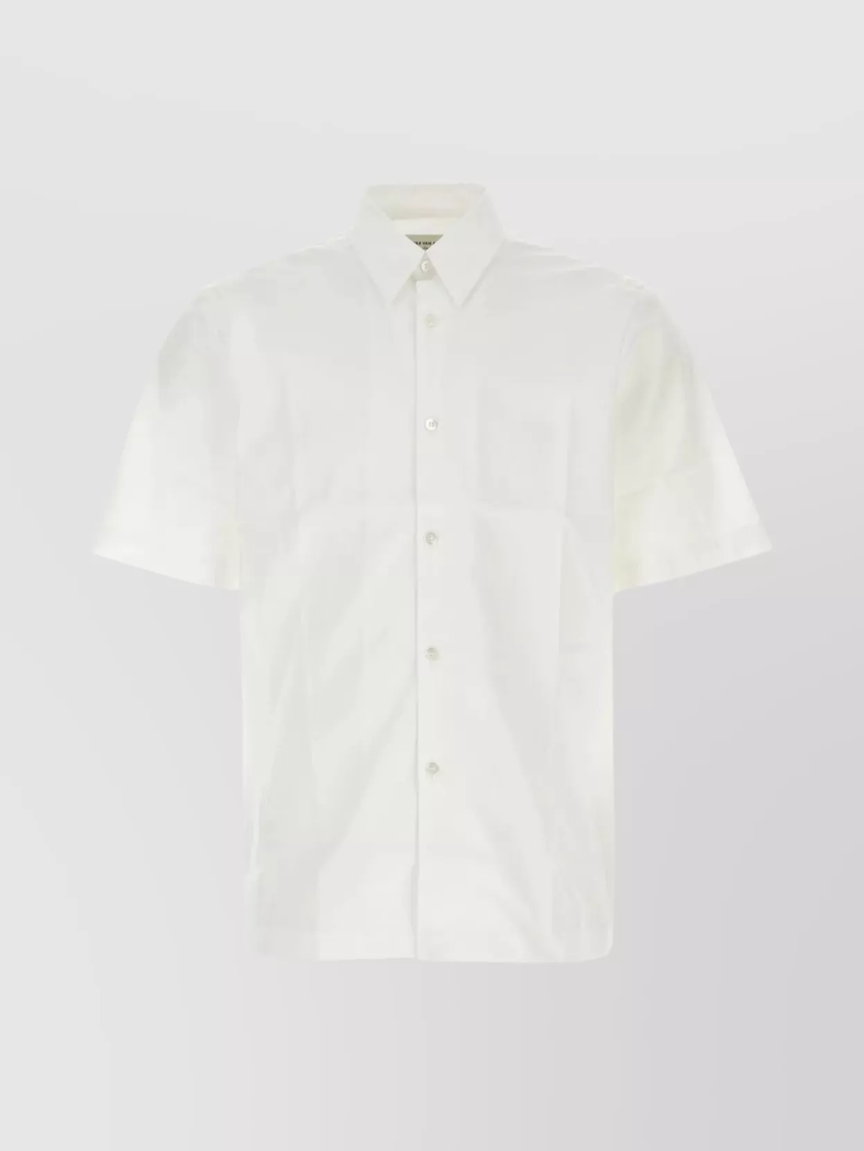 Shop Dries Van Noten Short Sleeves Poplin Shirt