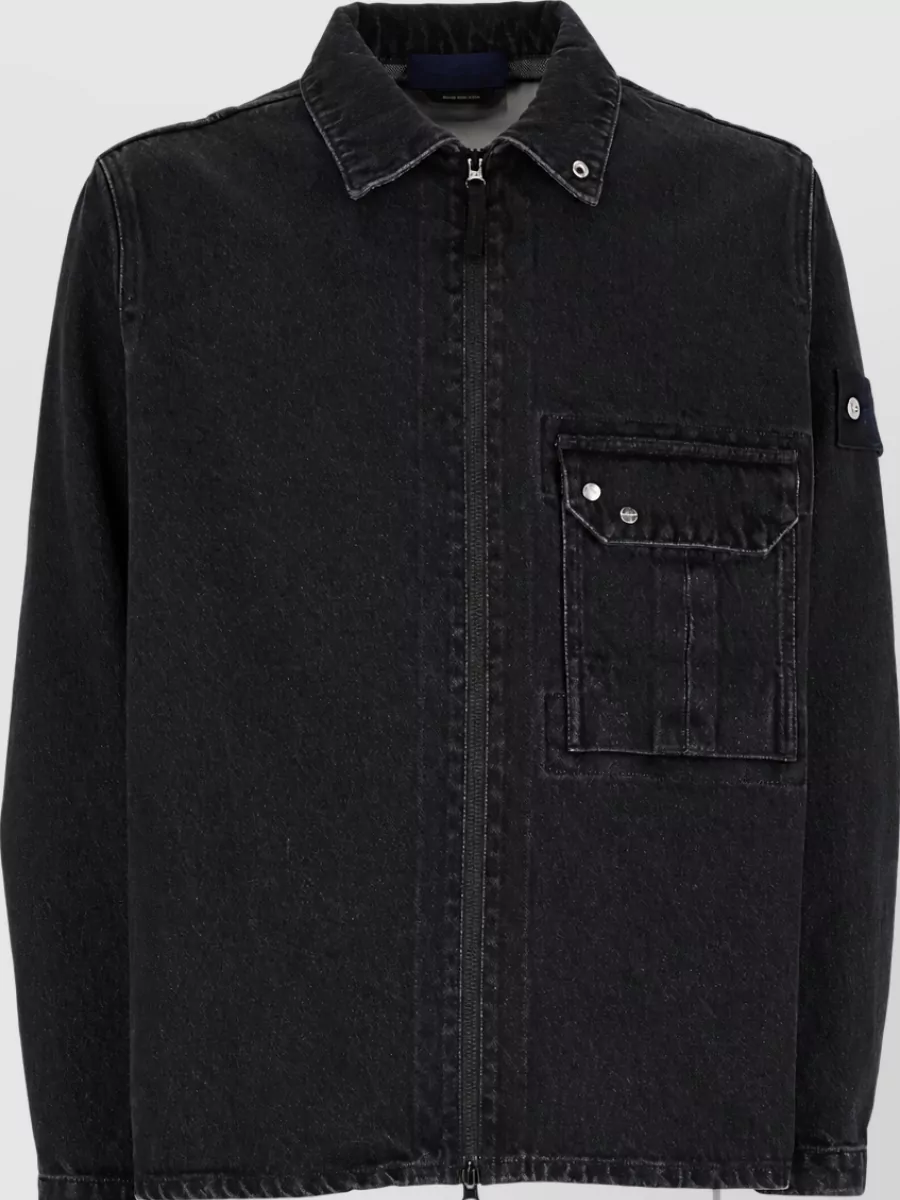 Stone Island cotton shirt jacket