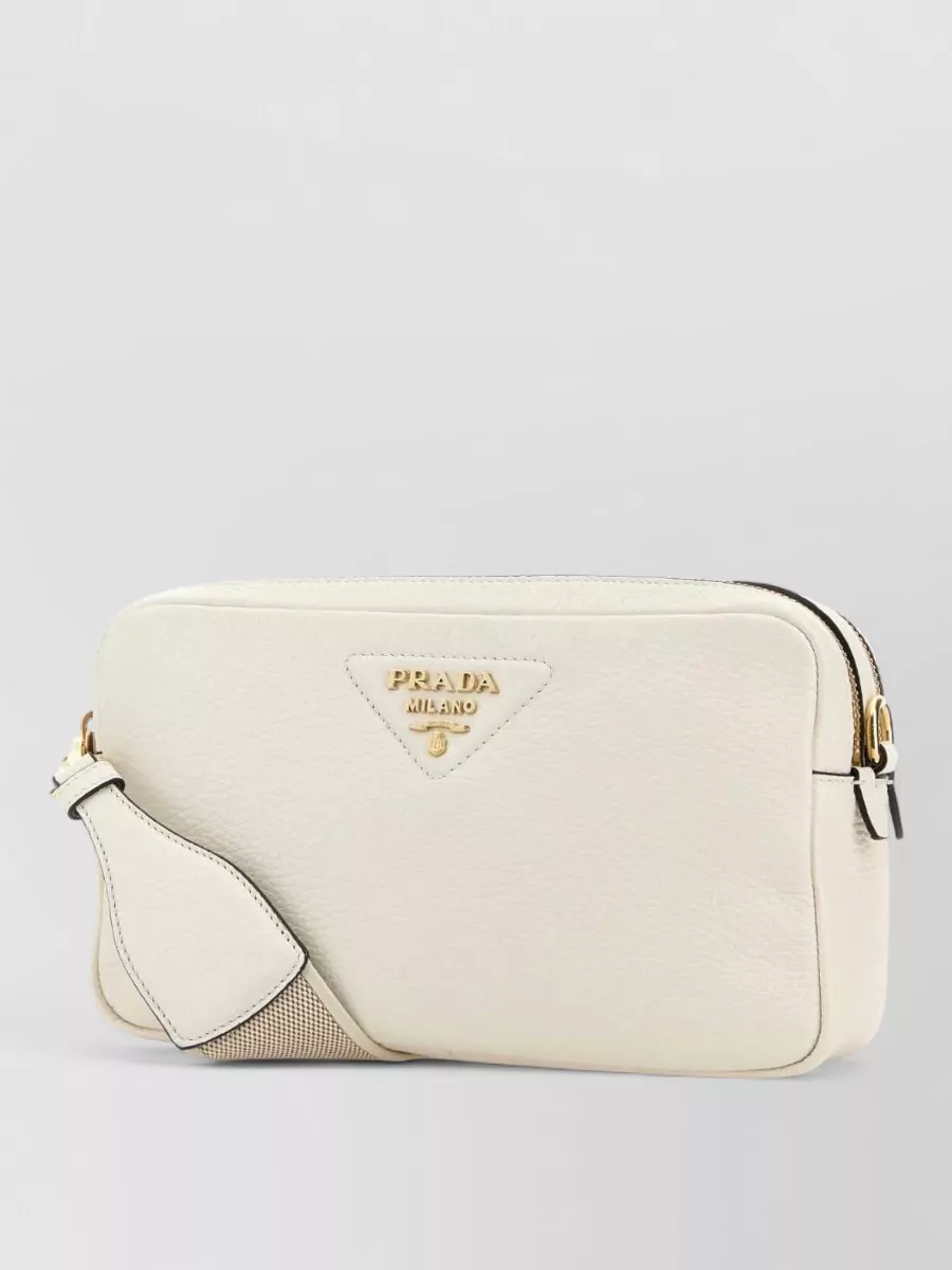 Prada na leather crossbody bag
